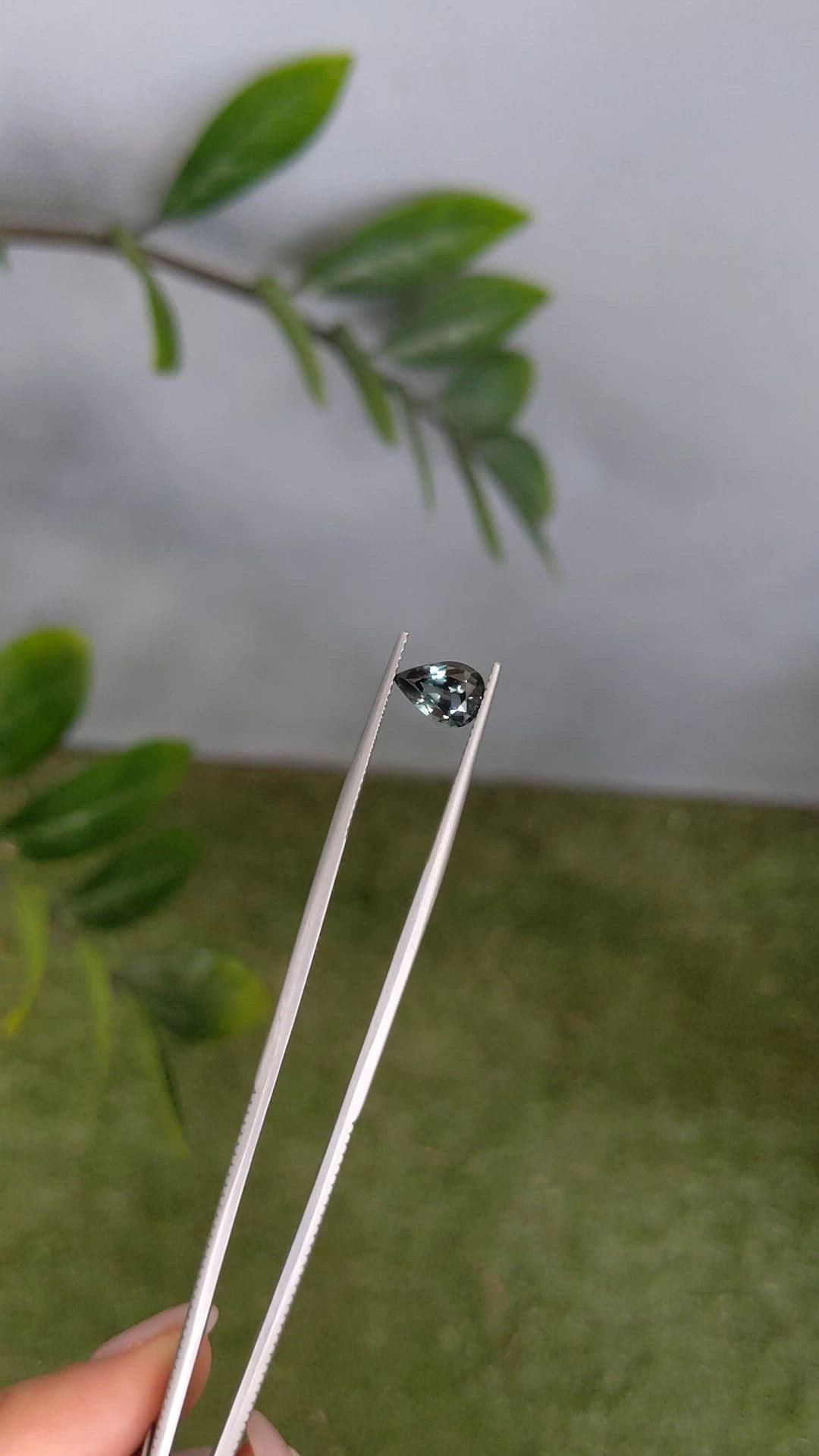 1.60 Ct. Bluish Green Sapphire from Madagascar Size Video