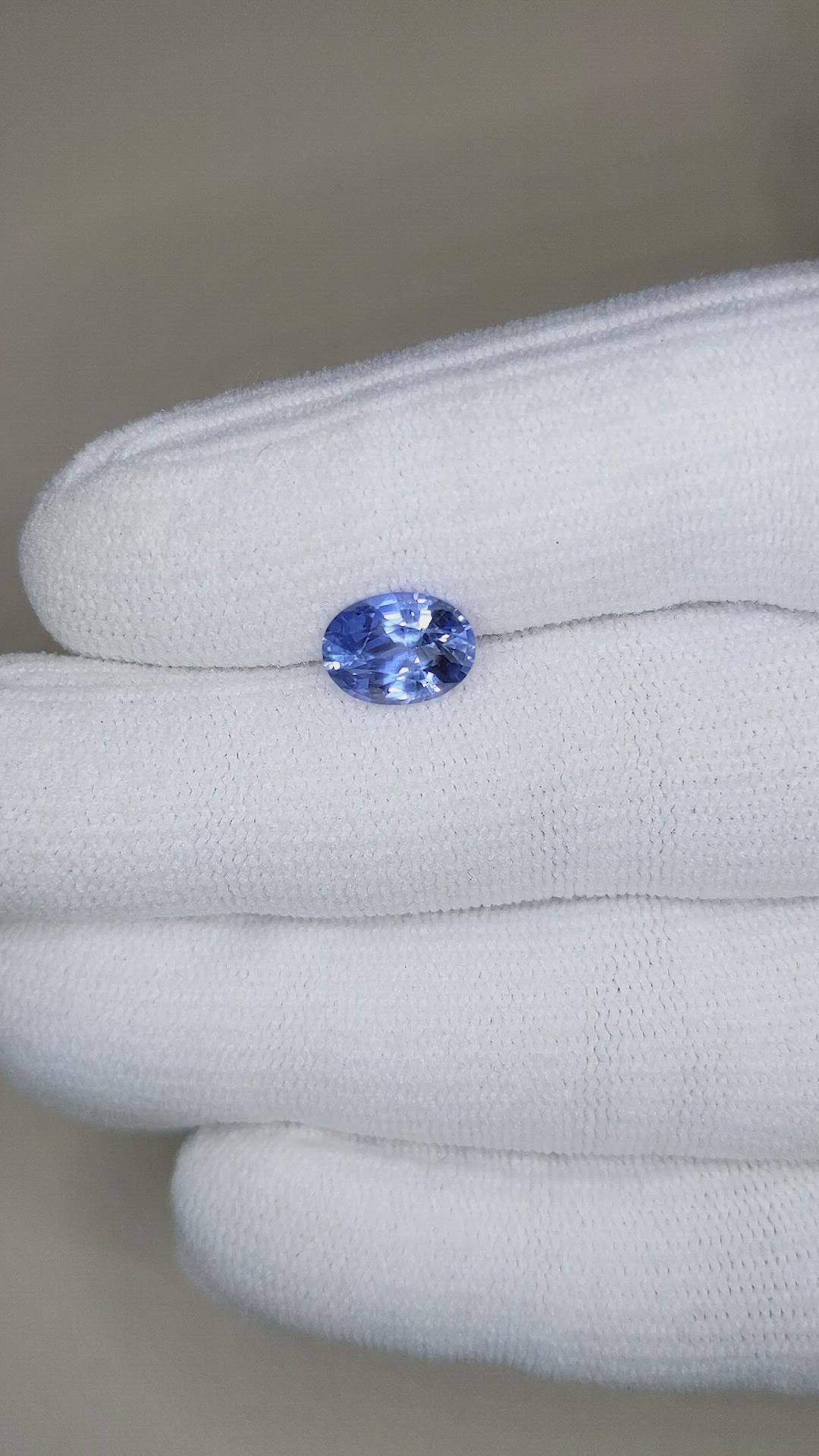 2.34 Ct. Blue Sapphire from Ceylon (Sri Lanka) Size Video