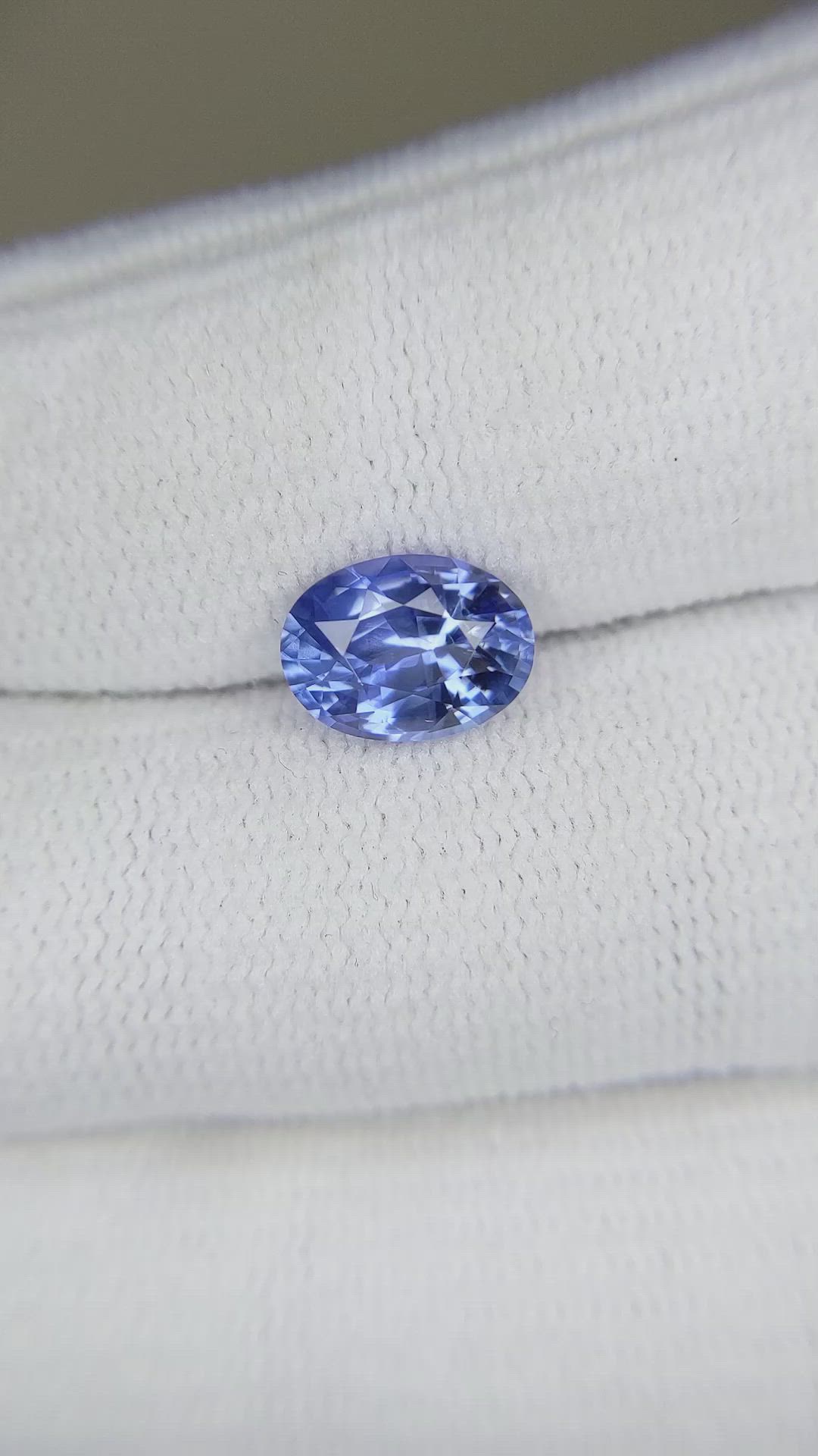 2.34 Ct. Blue Sapphire from Ceylon (Sri Lanka) Size Video