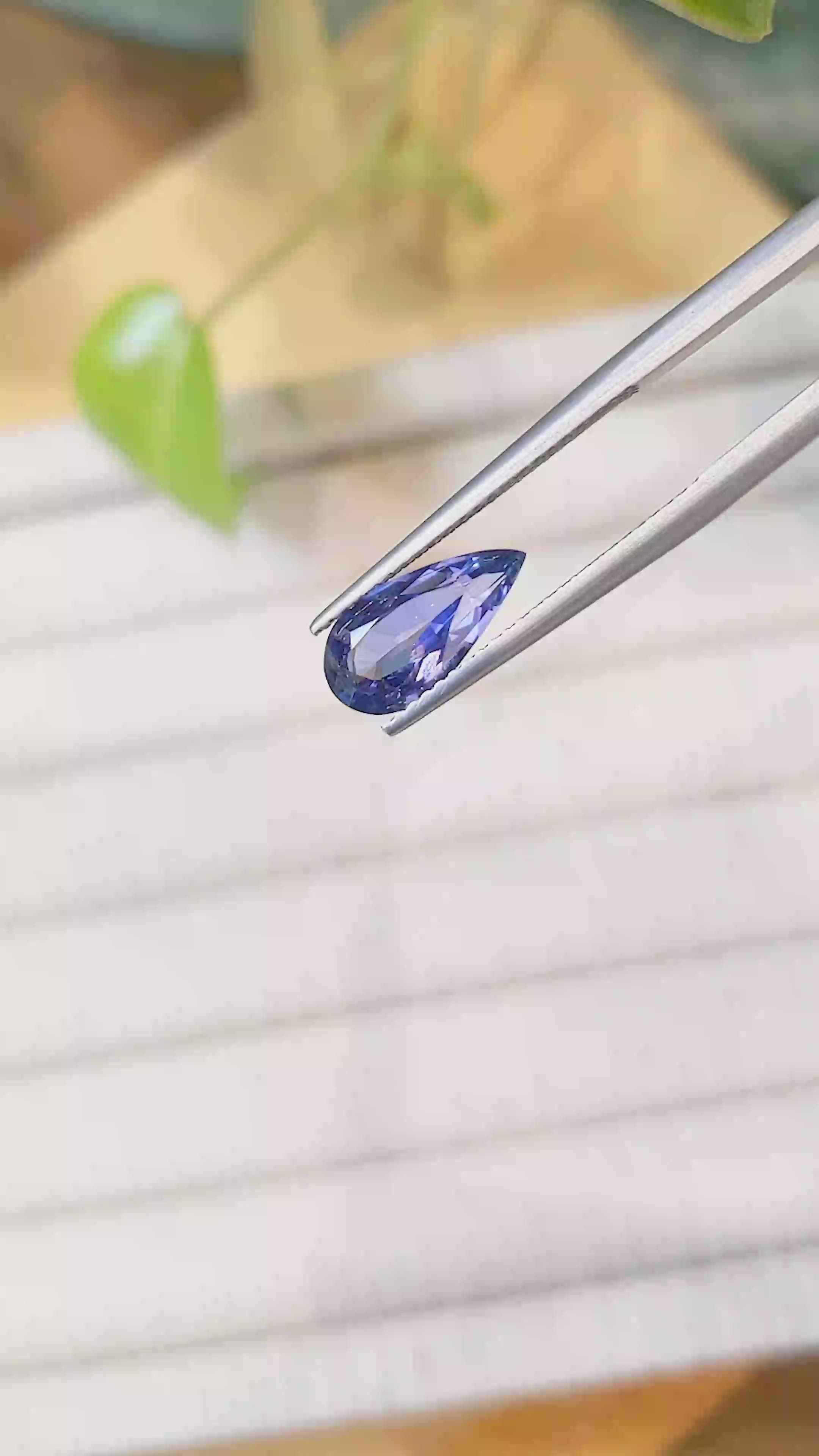 2.08 Ct. Blue Sapphire from Ceylon (Sri Lanka) Size Video