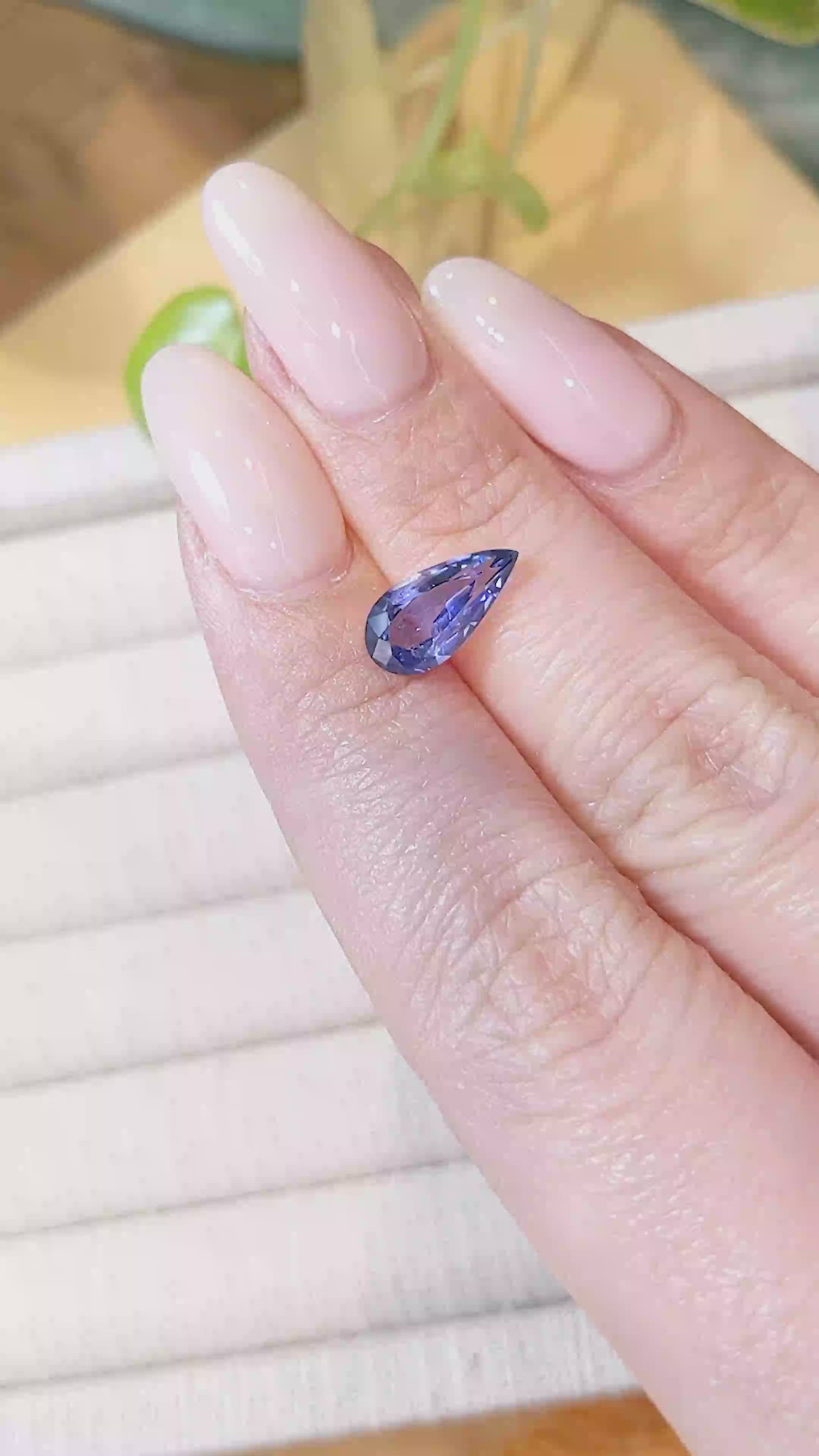 2.08 Ct. Blue Sapphire from Ceylon (Sri Lanka) Size Video
