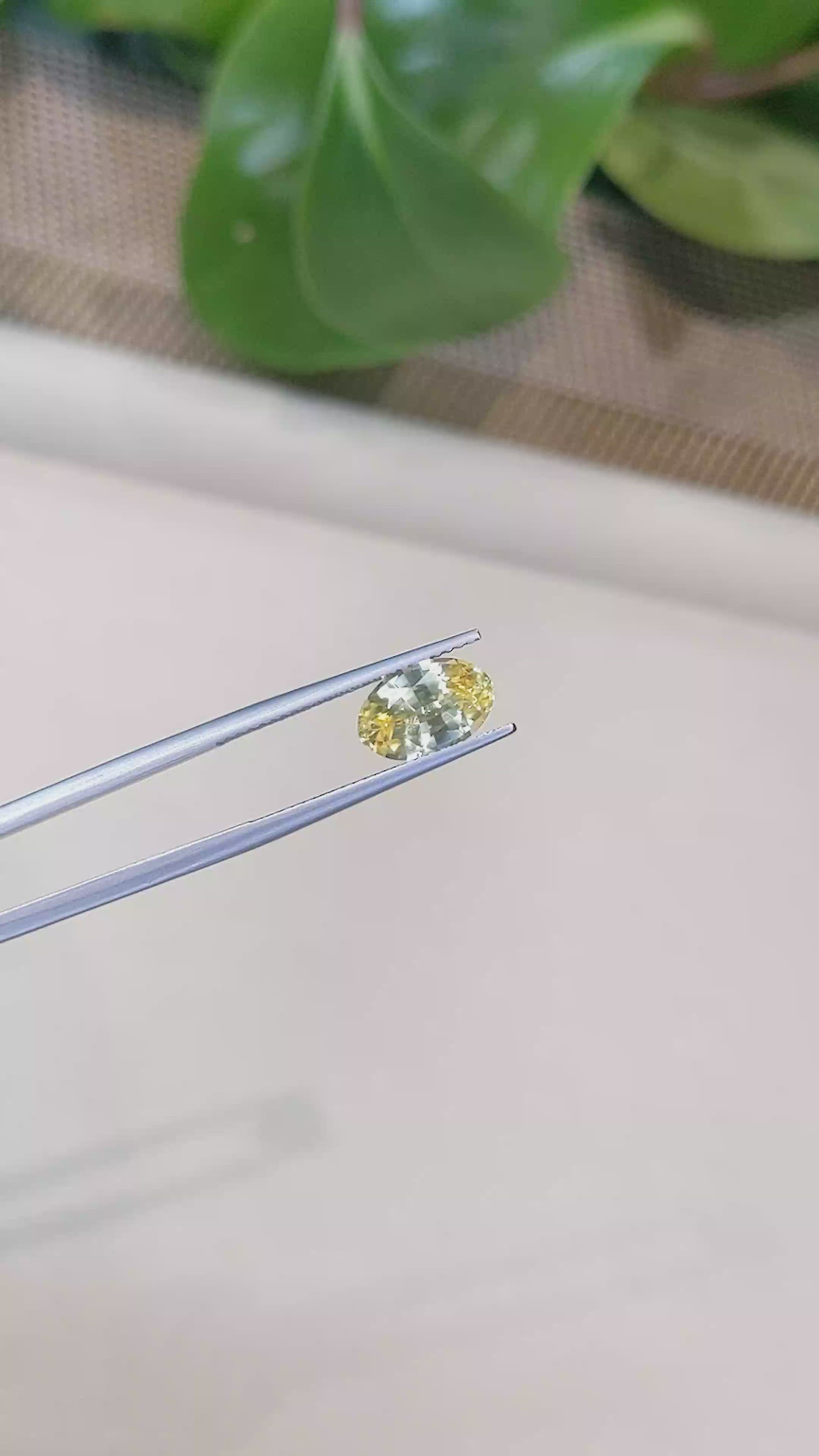 2.68 Ct. Yellow Sapphire from Ceylon (Sri Lanka) Size Video