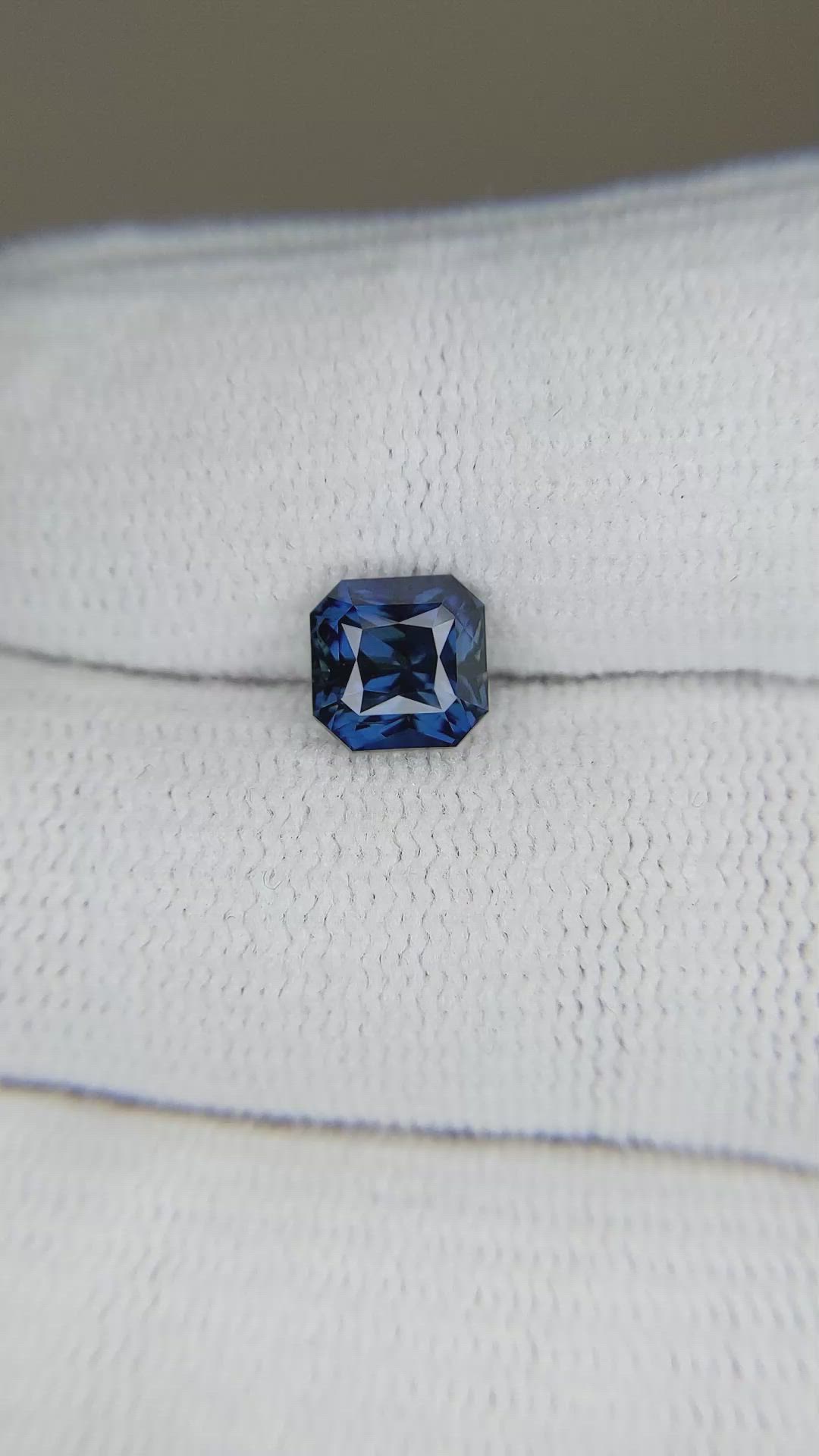 2.01 Ct. Greenish Blue Sapphire from Madagascar Size Video