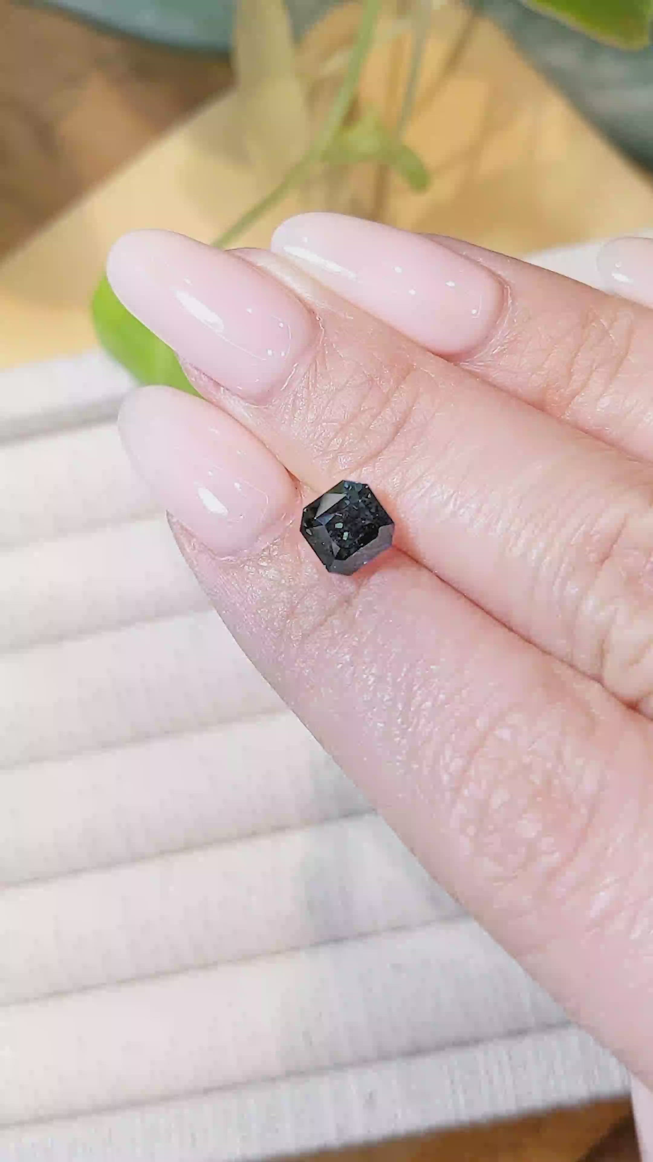 2.01 Ct. Greenish Blue Sapphire from Madagascar Size Video