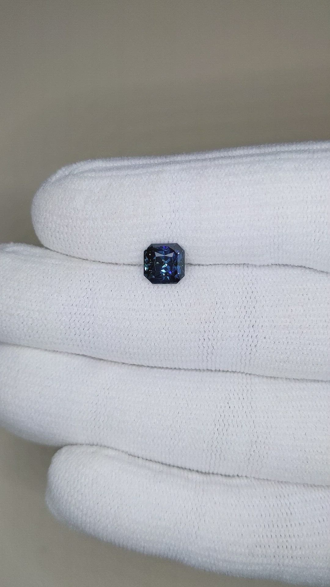 2.01 Ct. Greenish Blue Sapphire from Madagascar Size Video