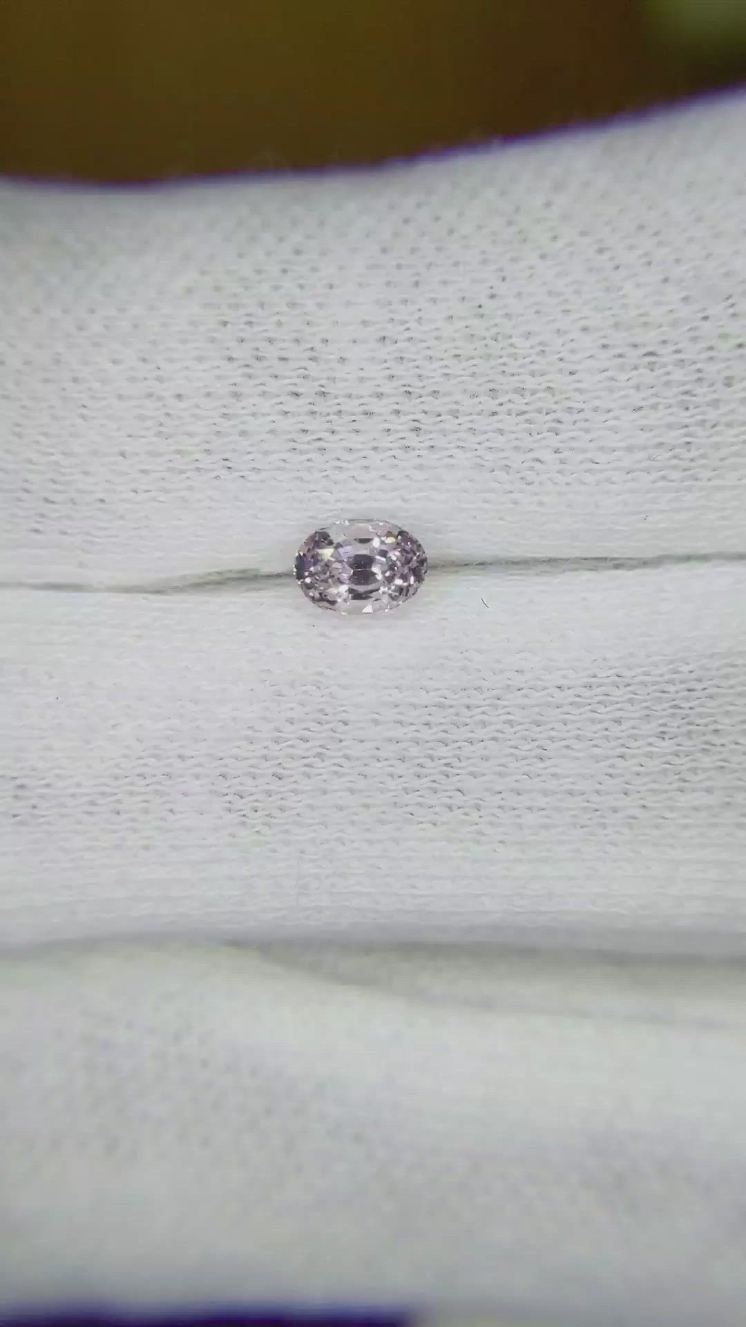 0.47 Ct. Pink Sapphire from Ceylon (Sri Lanka) Size Video