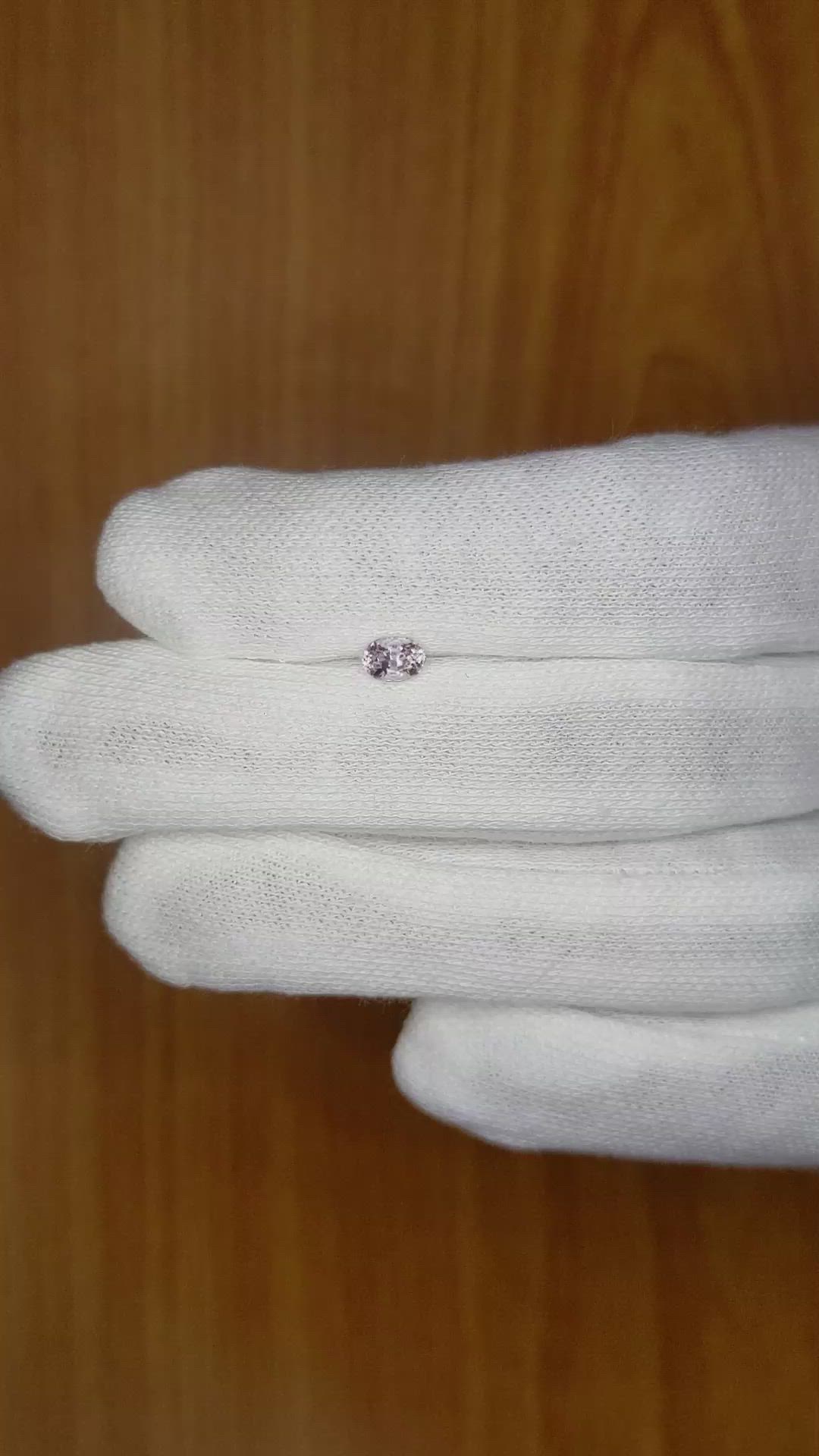 0.47 Ct. Pink Sapphire from Ceylon (Sri Lanka) Size Video