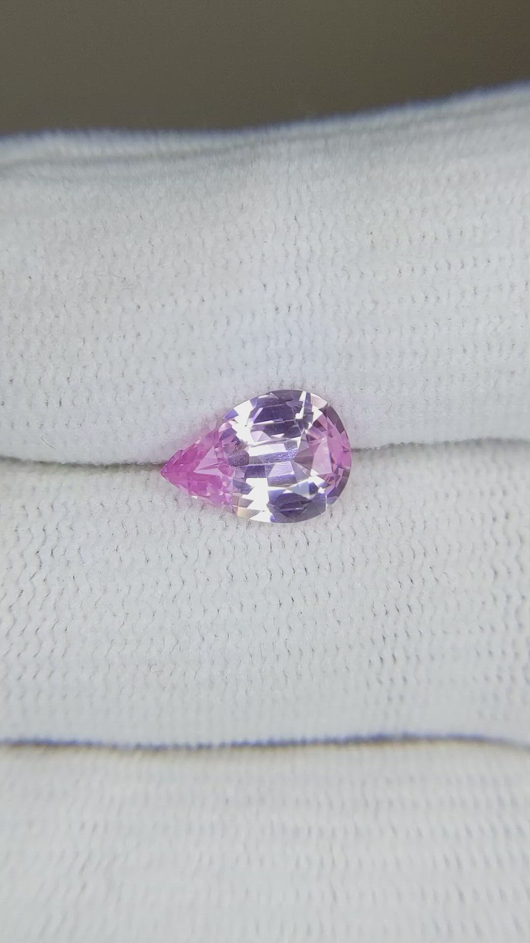 2.34 Ct. Pink Sapphire from Ceylon (Sri Lanka) Size Video