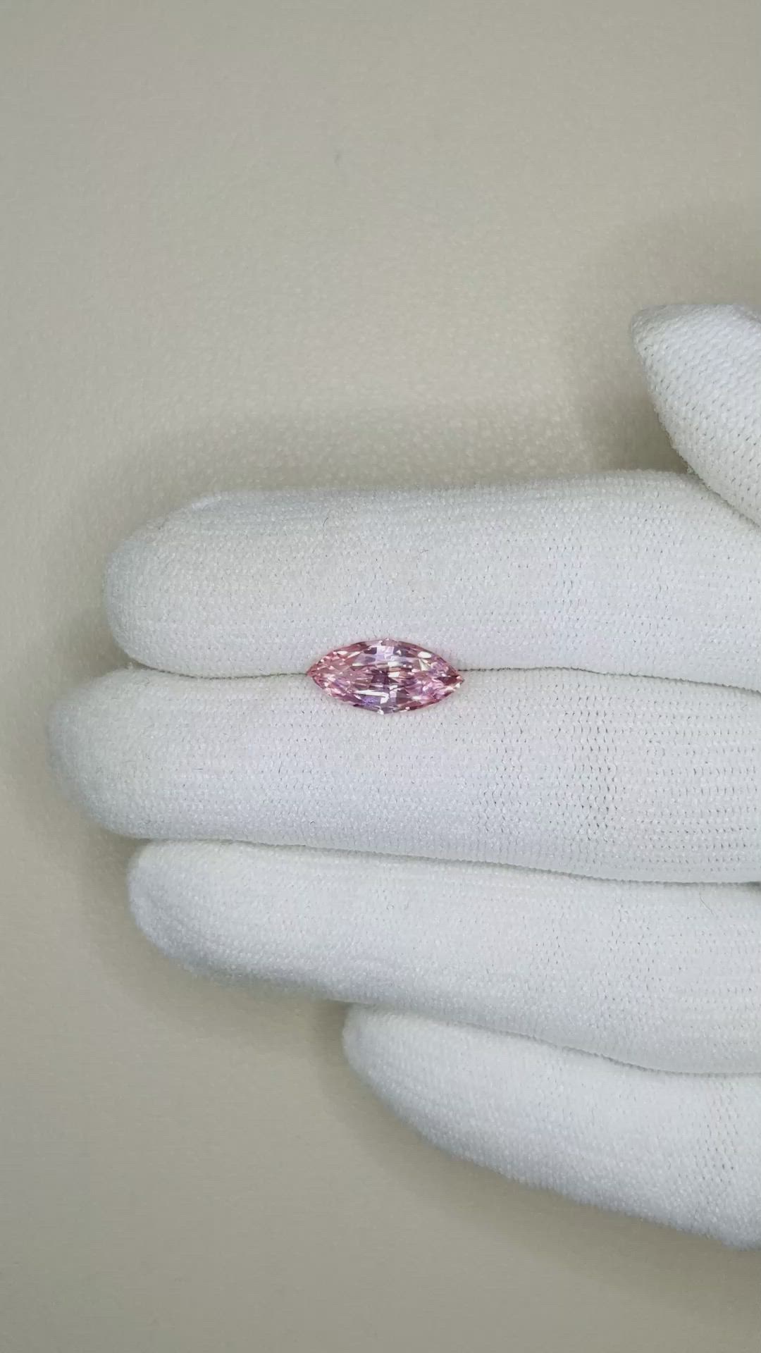 2.02 Ct. Pink Sapphire from Ceylon (Sri Lanka) Size Video