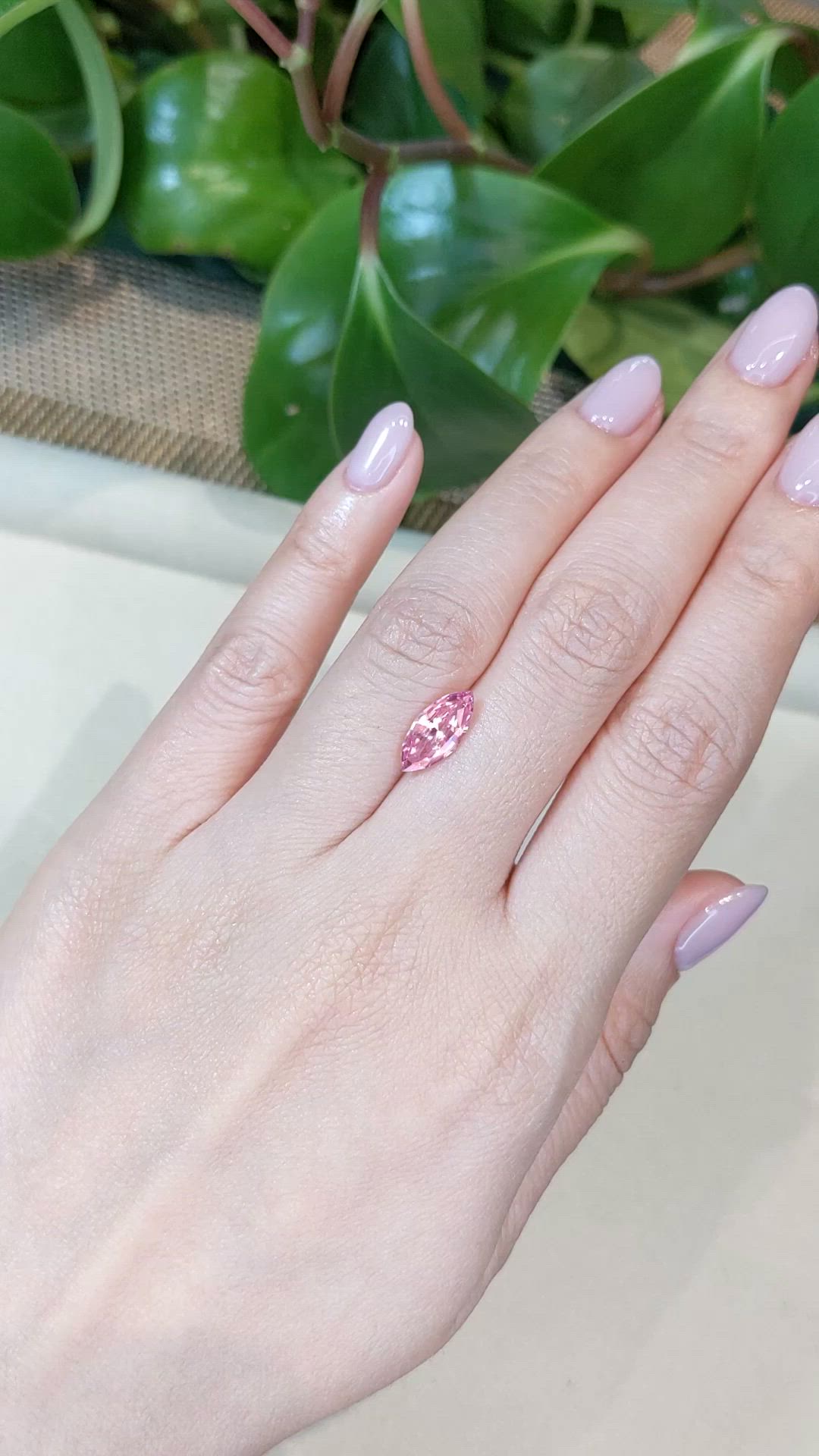 2.02 Ct. Pink Sapphire from Ceylon (Sri Lanka) Size Video