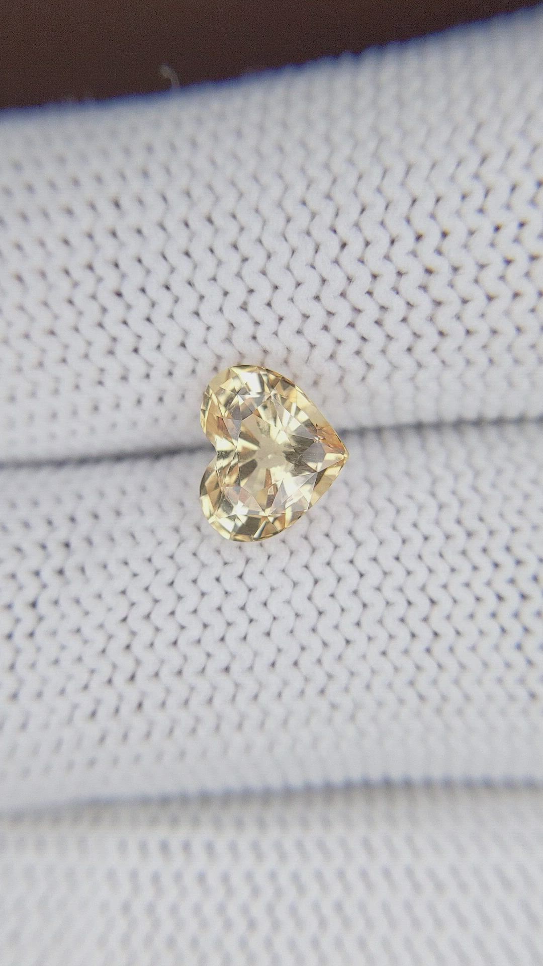 2.13 Ct. Peach Sapphire from Ceylon (Sri Lanka) Size Video