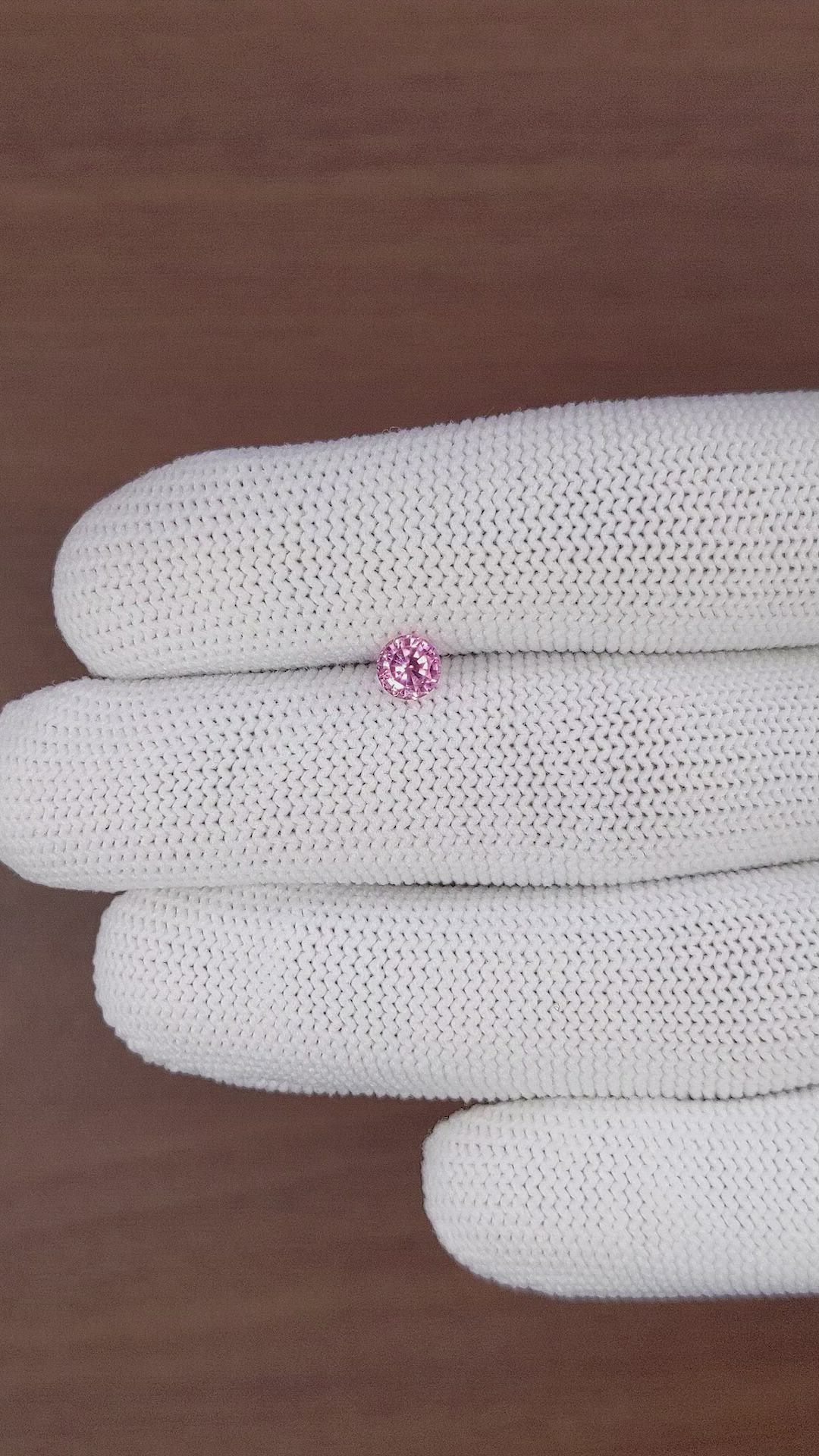 0.60 Ct. Pink Sapphire from Ceylon (Sri Lanka) Size Video