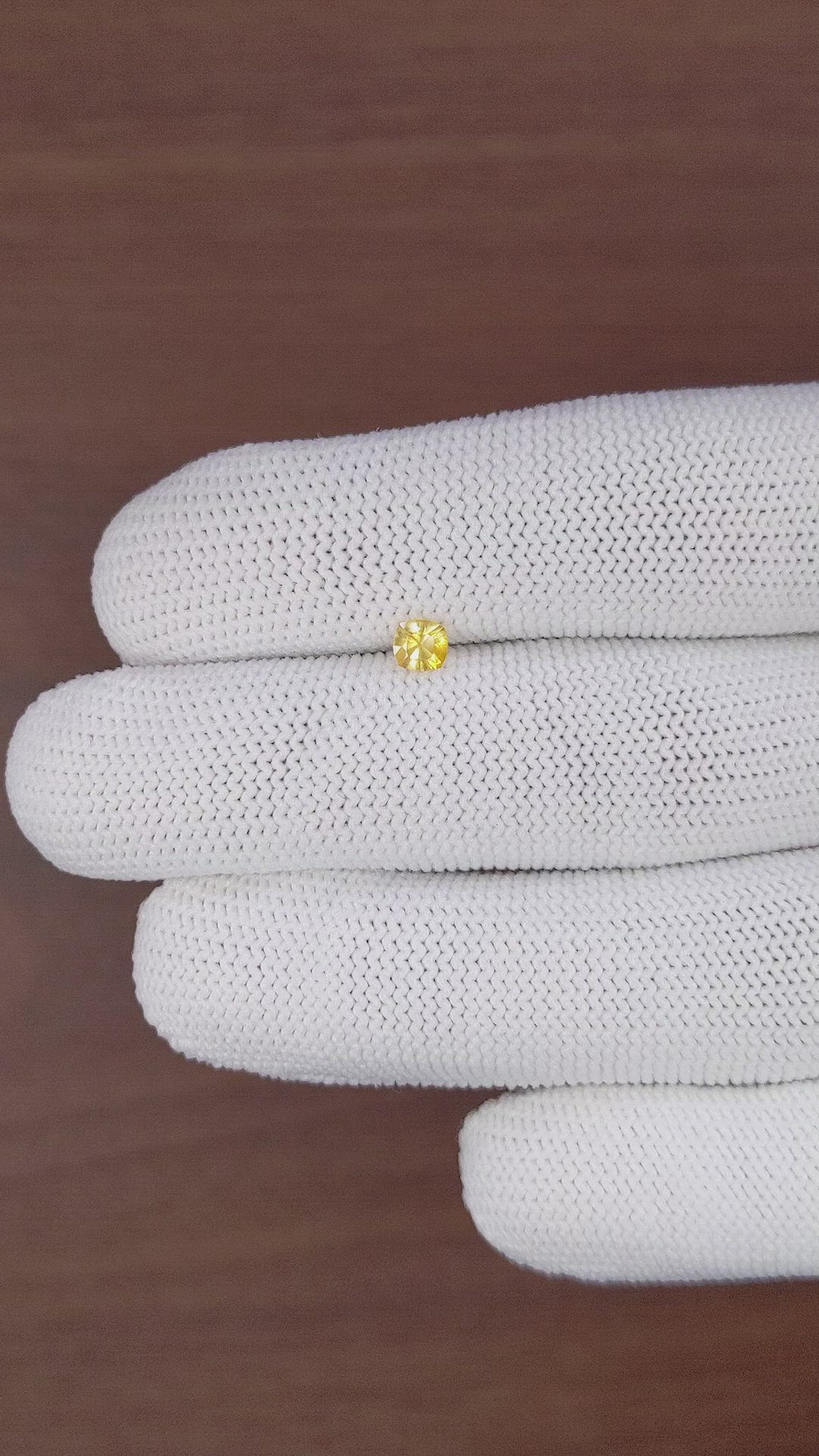 0.31 Ct. Yellow Sapphire from Ceylon (Sri Lanka) Size Video