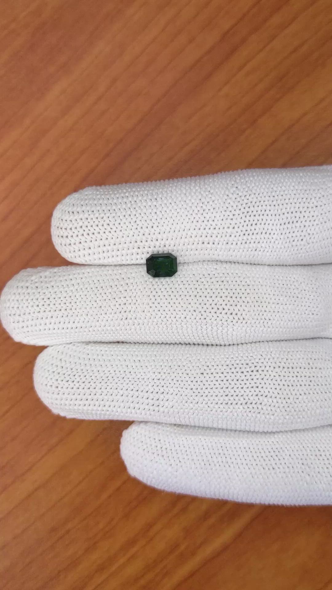 1.03 Ct. Bluish Green Sapphire from Madagascar Size Video