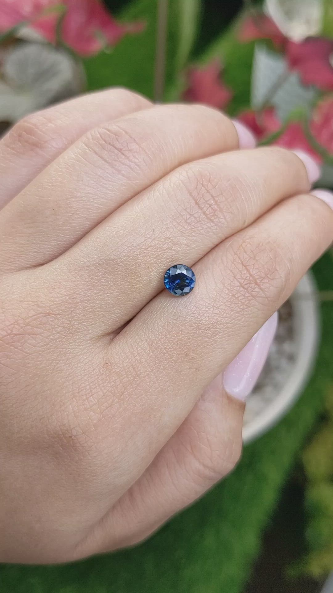 1.07 Ct. Blue Sapphire from Madagascar Size Video