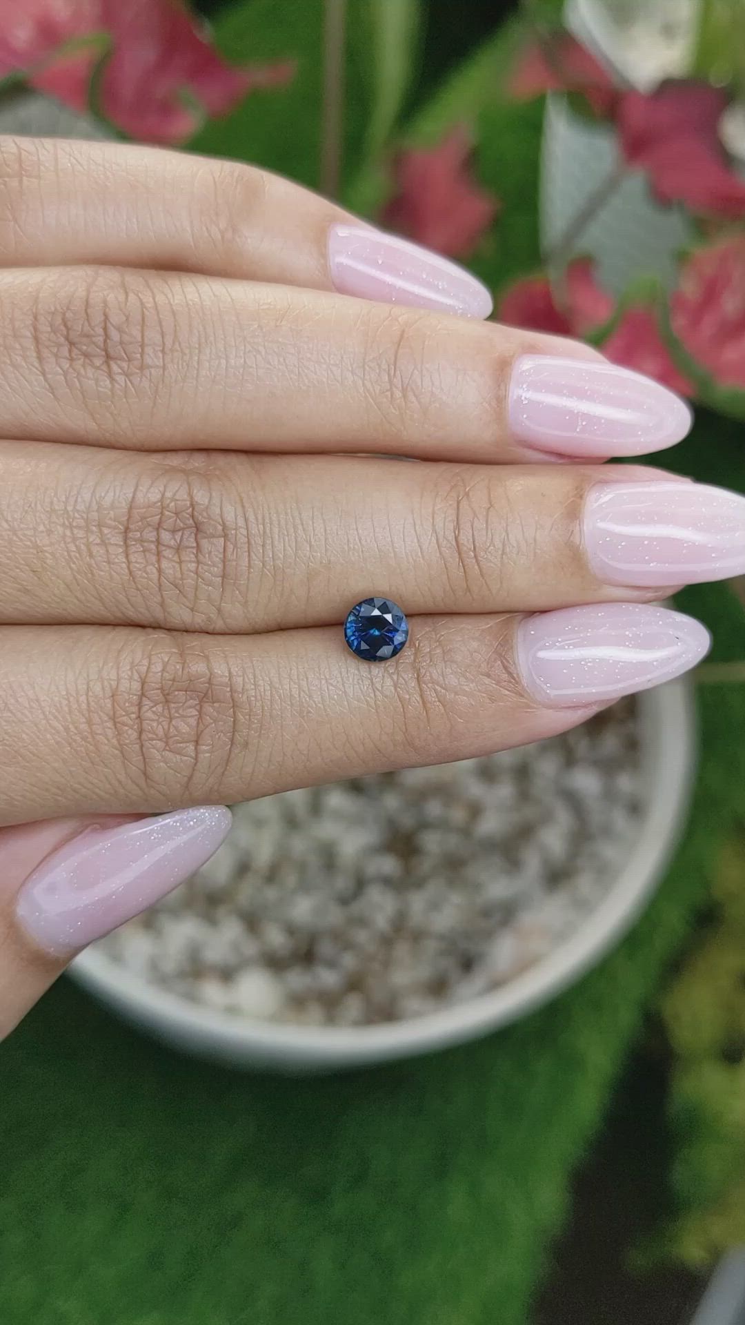 1.07 Ct. Blue Sapphire from Madagascar Size Video