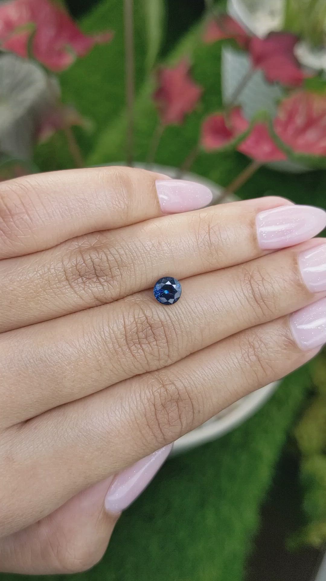 1.07 Ct. Blue Sapphire from Madagascar Size Video