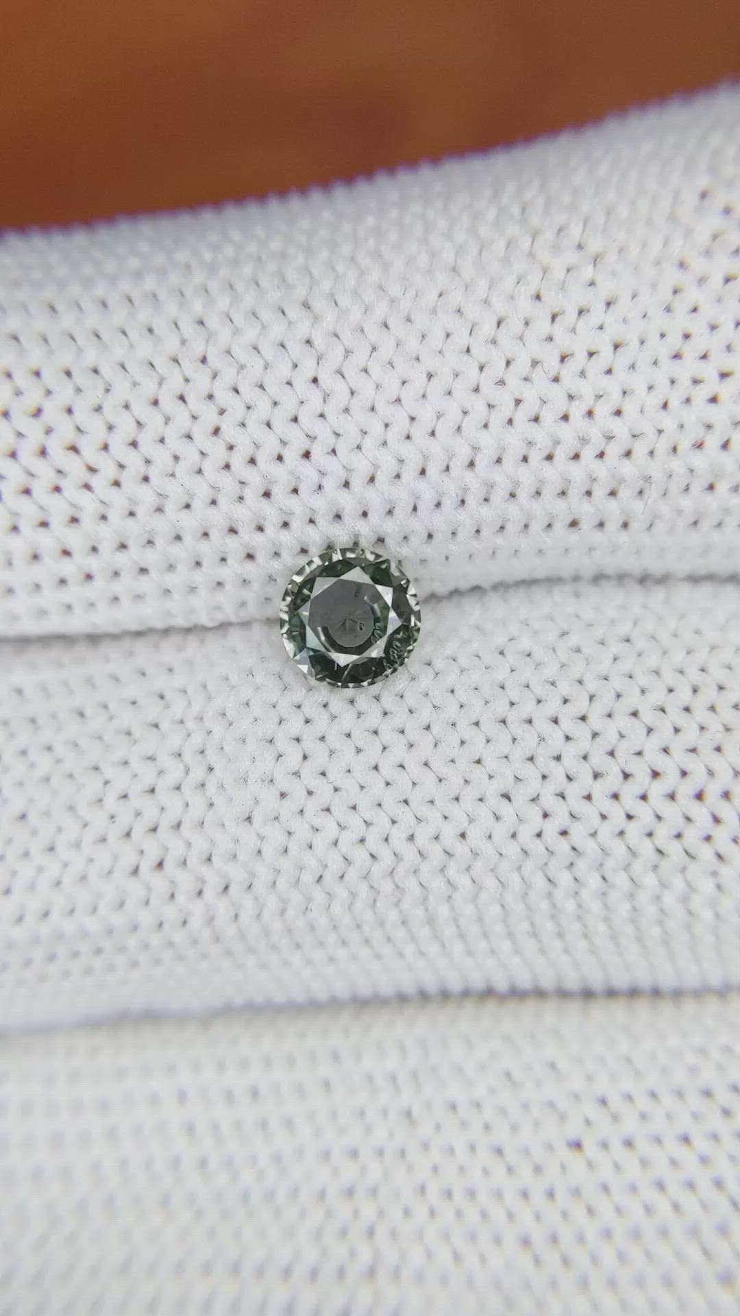 0.75 Ct. Green Sapphire from Madagascar Size Video