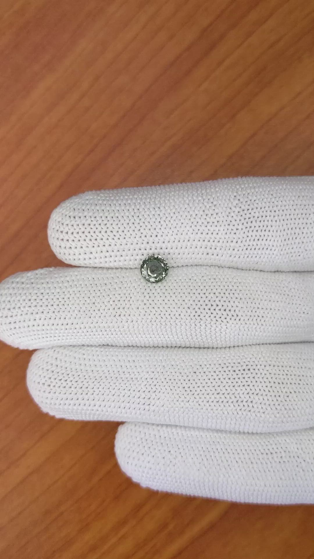 0.75 Ct. Green Sapphire from Madagascar Size Video