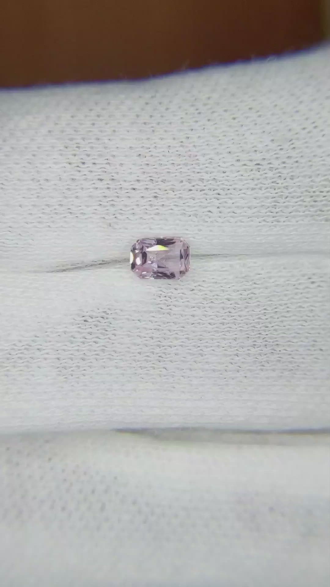 0.47 Ct. Pink Sapphire from Ceylon (Sri Lanka) Size Video