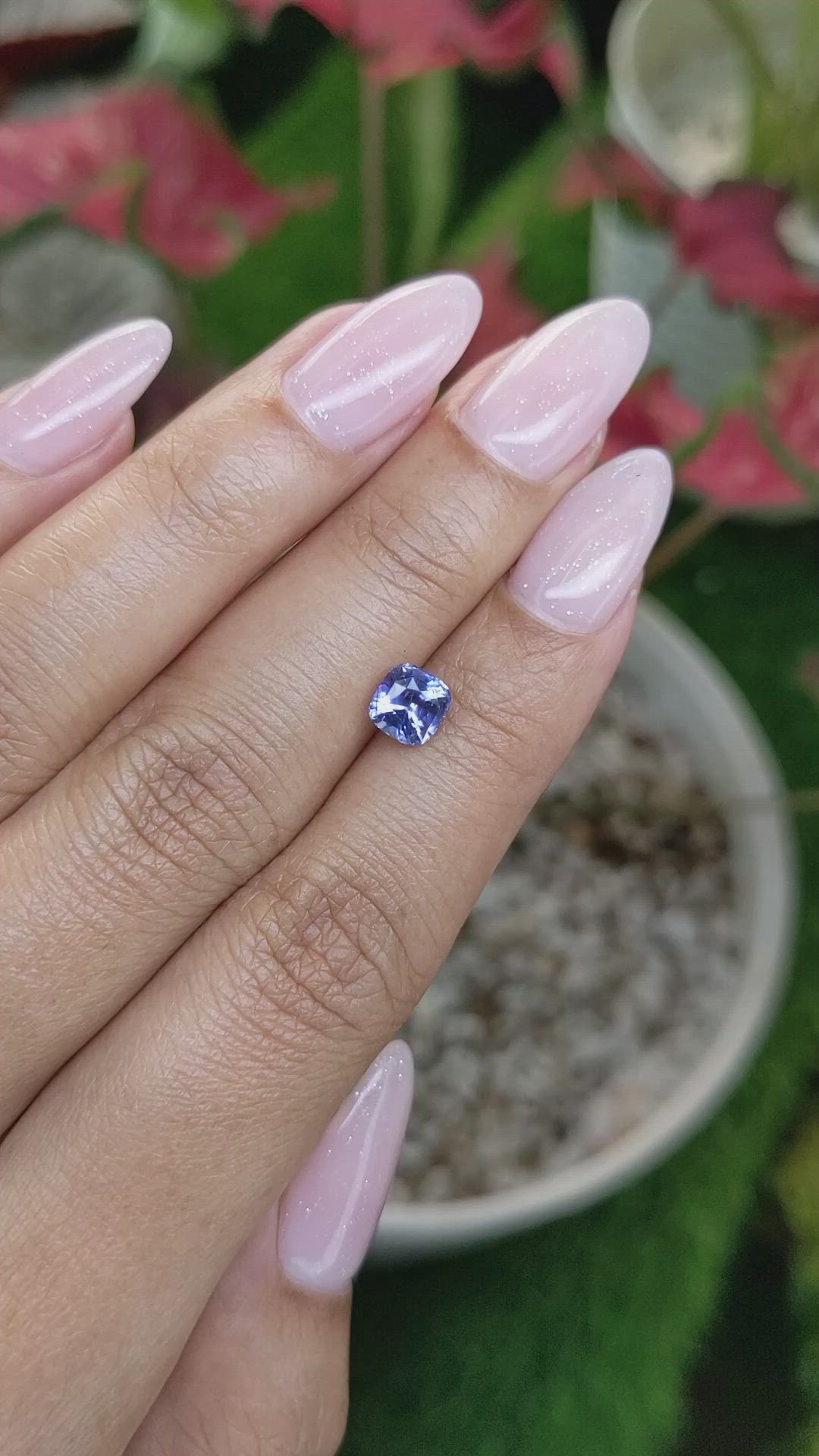 1.27 Ct. Blue Sapphire from Madagascar Size Video