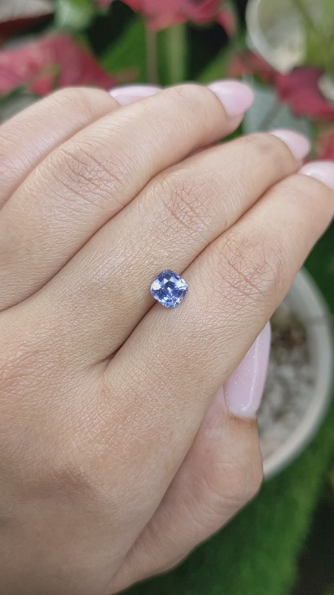 1.27 Ct. Blue Sapphire from Madagascar Size Video