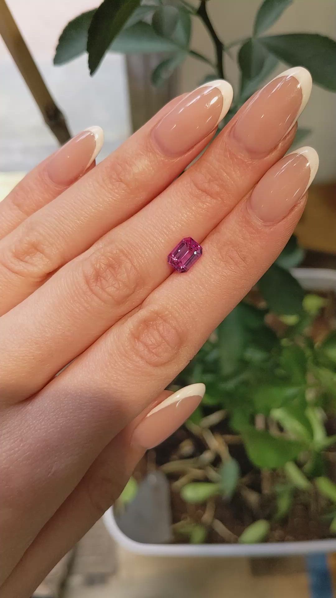 2.08 Ct. Pink Sapphire from Ceylon (Sri Lanka) Size Video