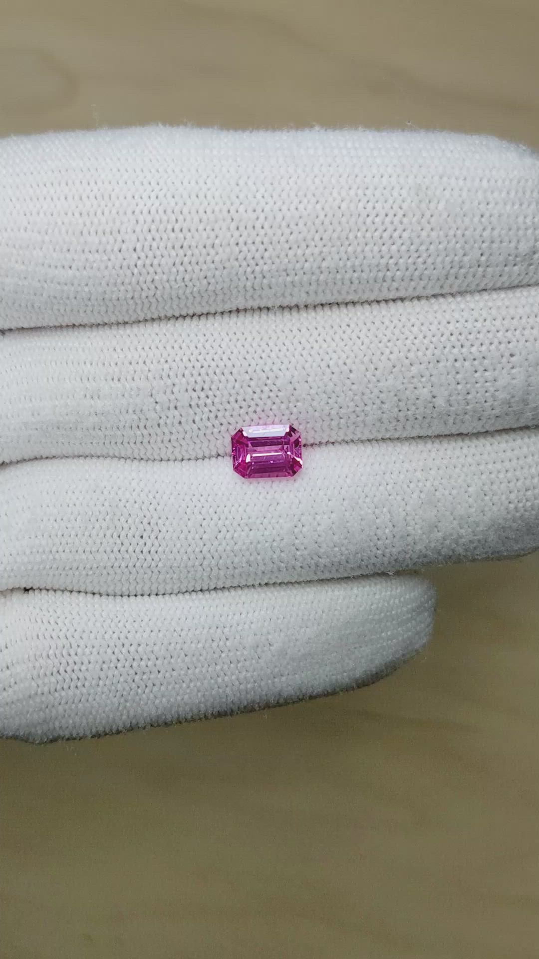 2.08 Ct. Pink Sapphire from Ceylon (Sri Lanka) Size Video