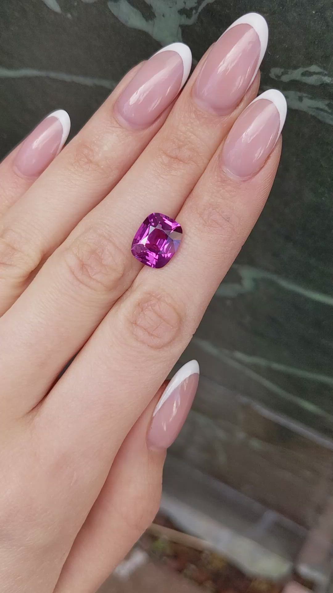 6.06 Ct. Purplish Pink Sapphire from Madagascar Size Video