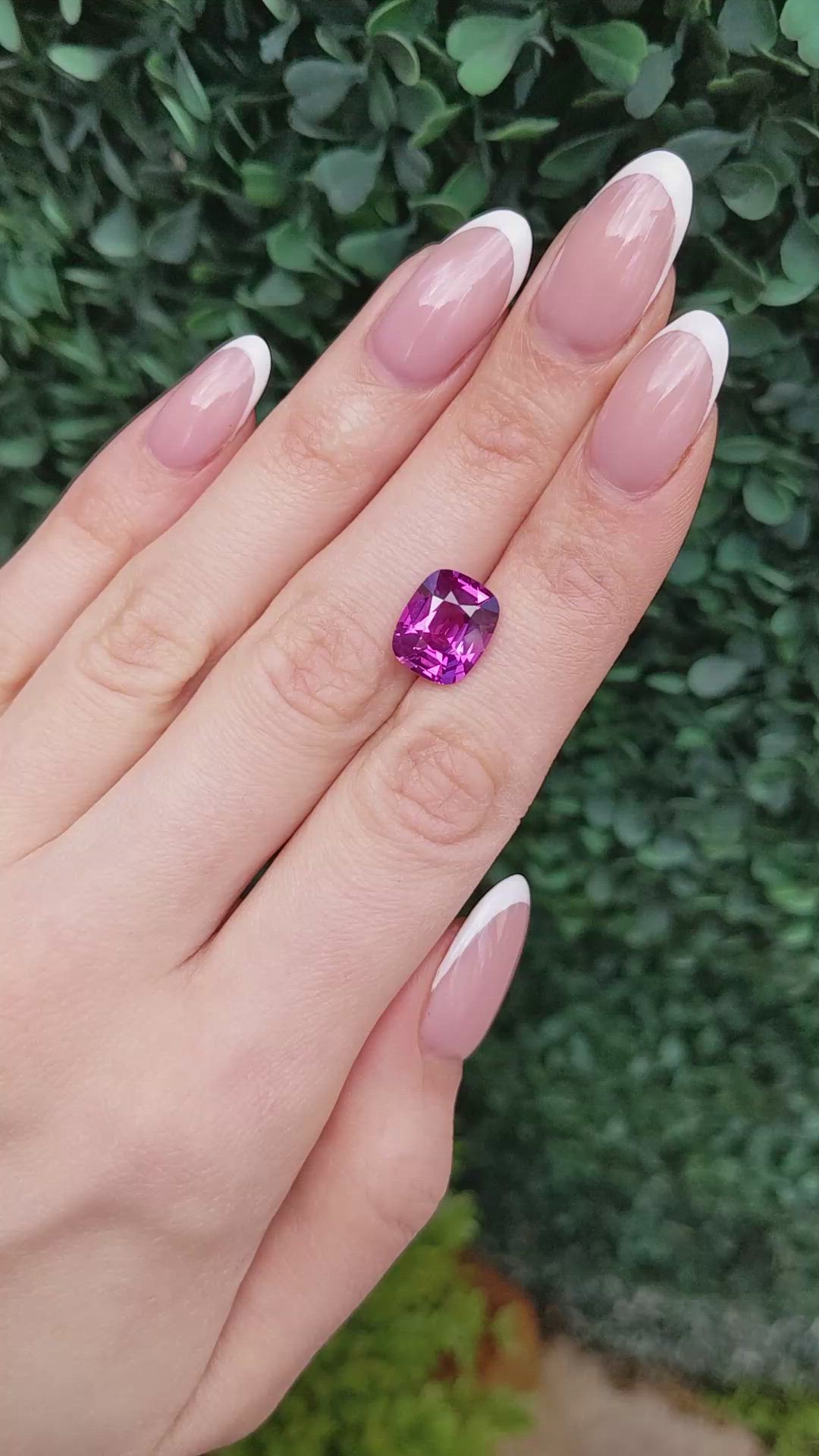 6.06 Ct. Purplish Pink Sapphire from Madagascar Size Video