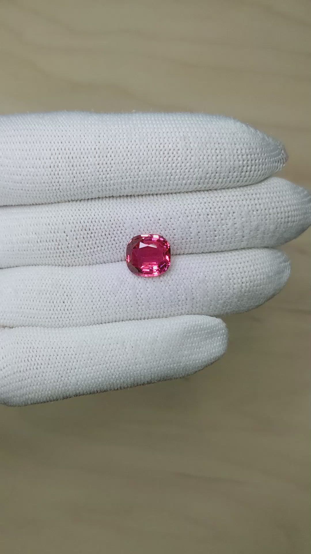 6.07 Ct. Reddish Pink Sapphire from Madagascar Size Video