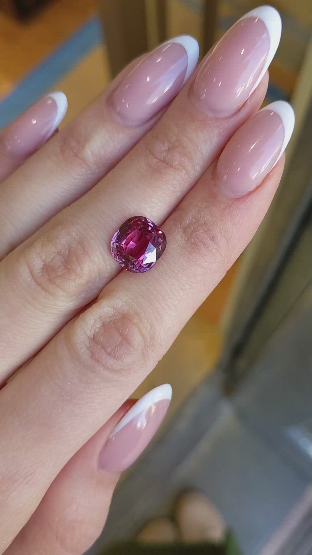 6.07 Ct. Reddish Pink Sapphire from Madagascar Size Video