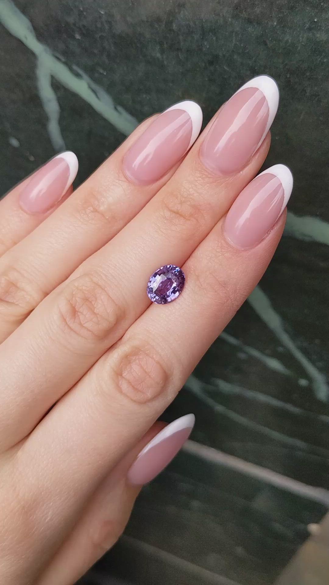 3.11 Ct. Purple Sapphire from Ceylon (Sri Lanka) Size Video