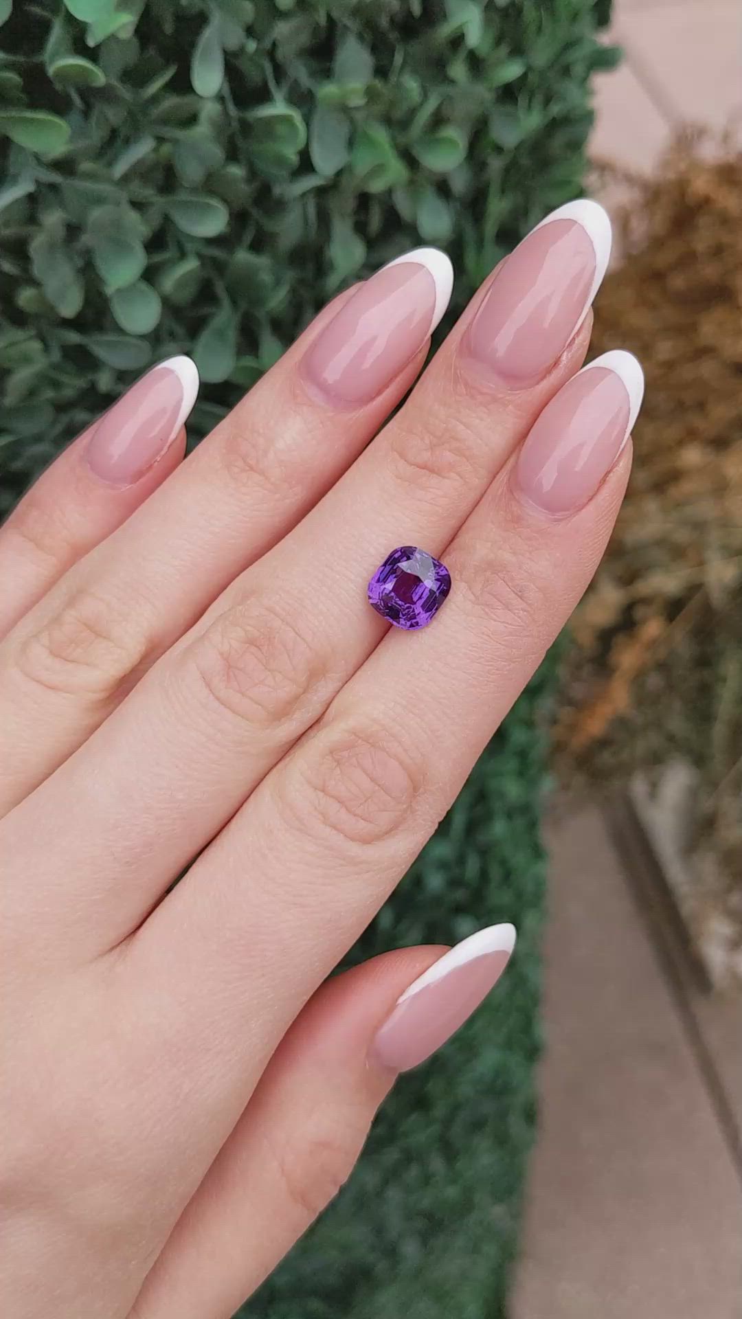 3.54 Ct. Purple Sapphire from Madagascar Size Video
