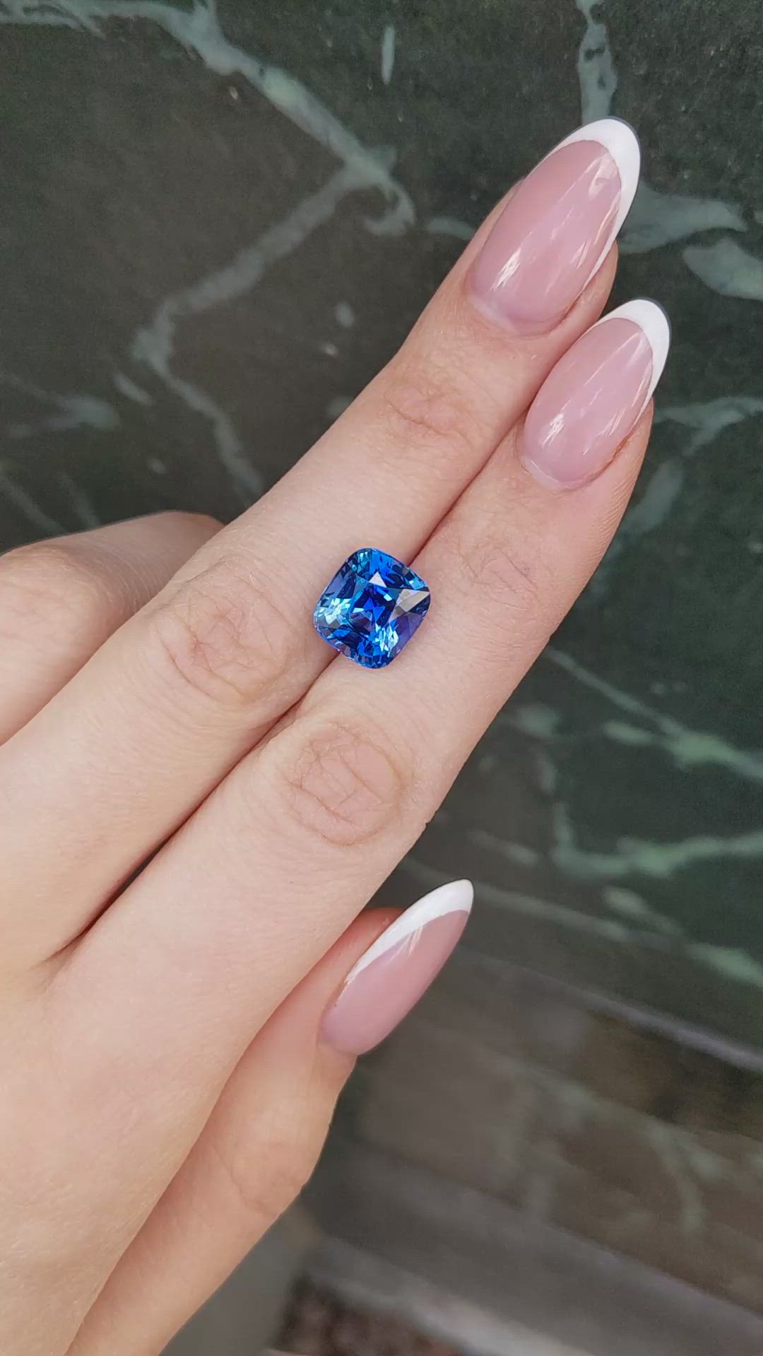 7.35 Ct. Blue Sapphire from Madagascar Size Video