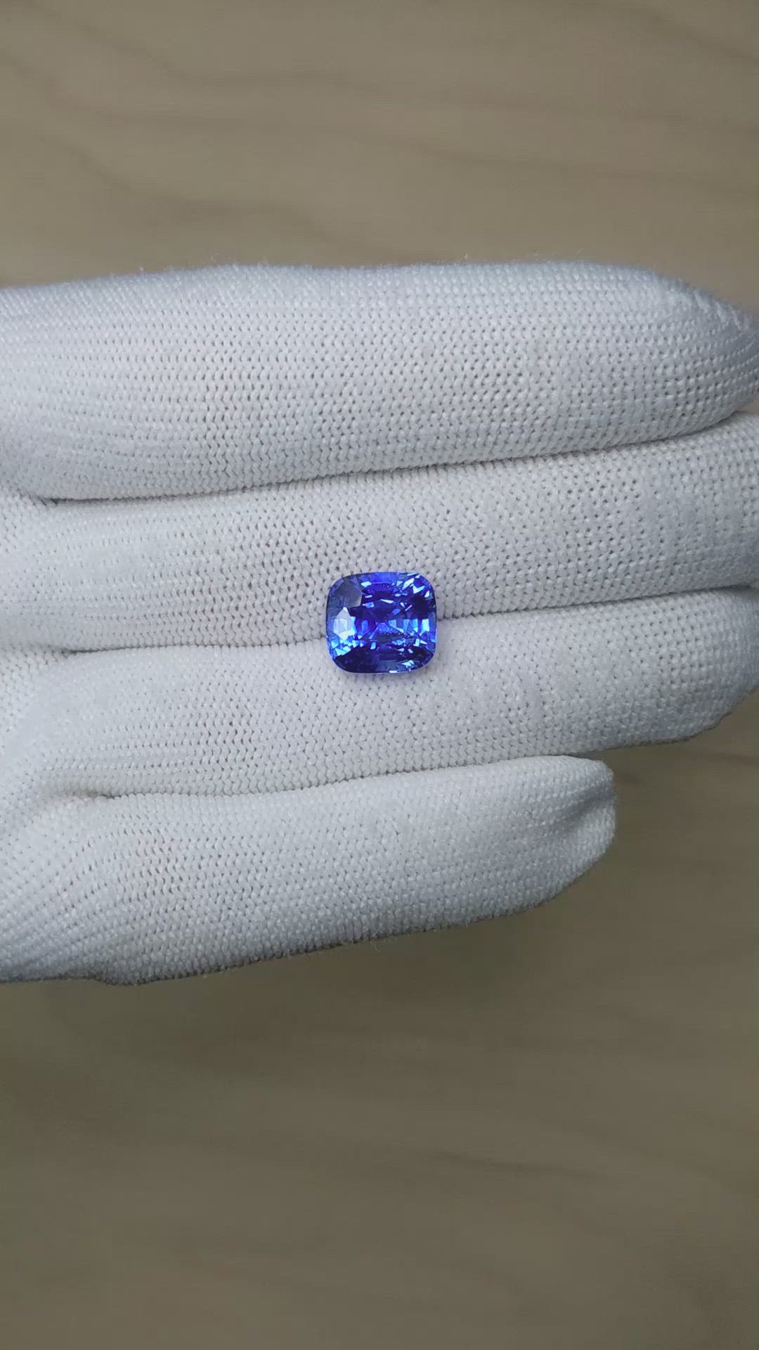 7.35 Ct. Blue Sapphire from Madagascar Size Video