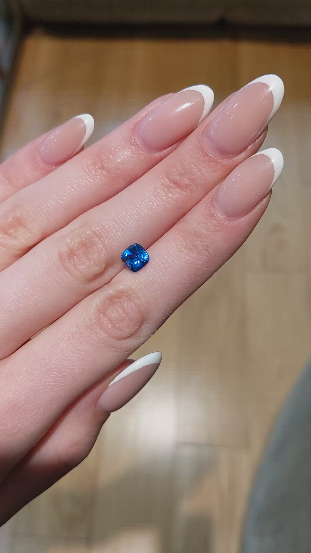 1.69 Ct. Blue Sapphire from Ceylon (Sri Lanka) Size Video