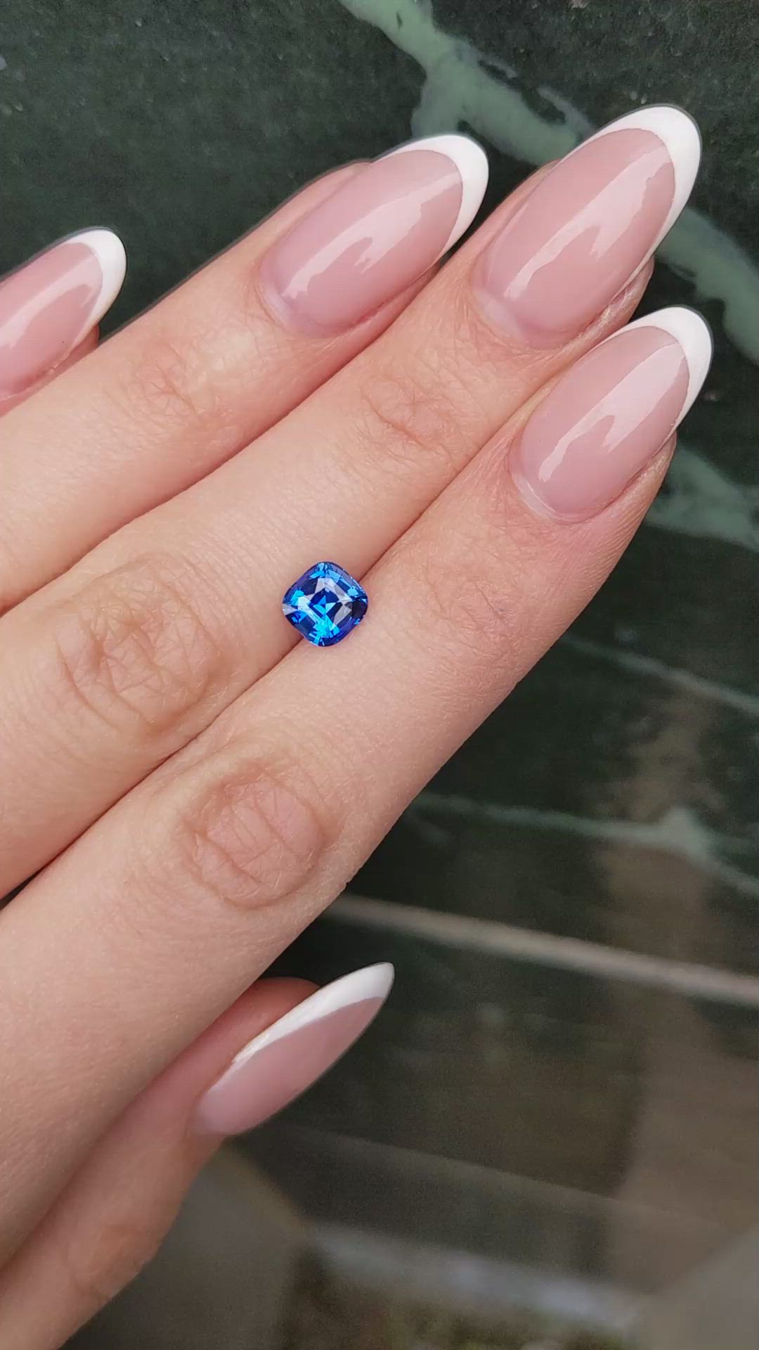 1.65 Ct. Blue Sapphire from Ceylon (Sri Lanka) Size Video