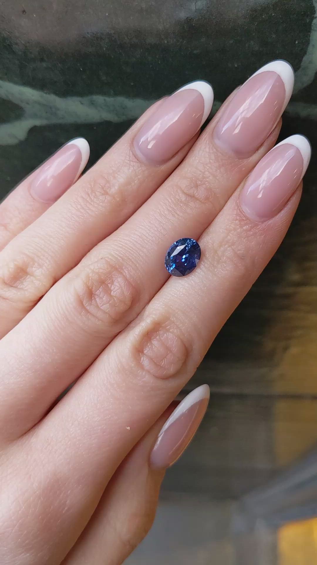 3.08 Ct. Blue Sapphire from Ceylon (Sri Lanka) Size Video