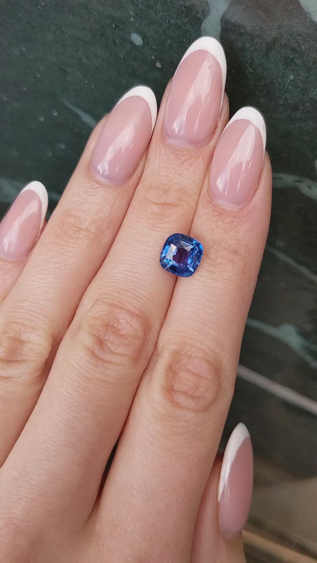 3.42 Ct. Blue Sapphire from Ceylon (Sri Lanka) Size Video