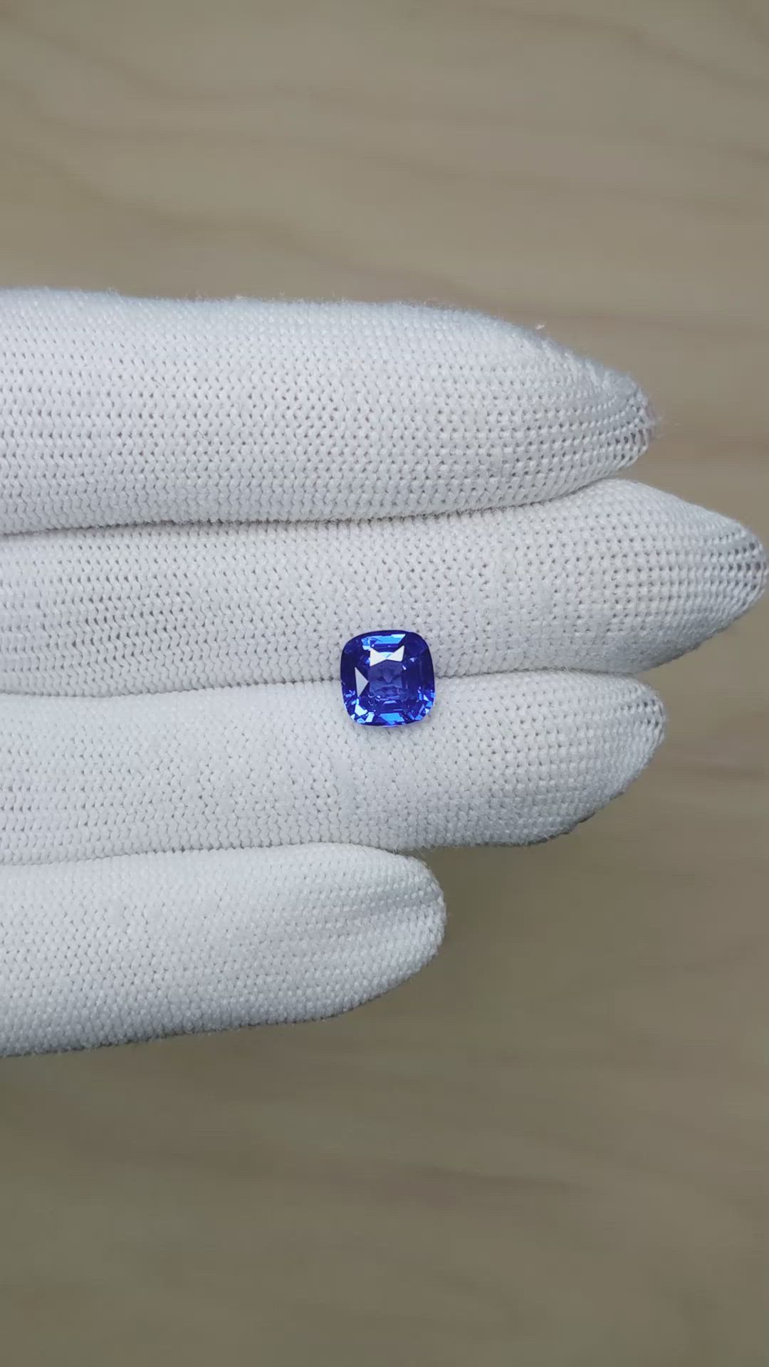 3.42 Ct. Blue Sapphire from Ceylon (Sri Lanka) Size Video