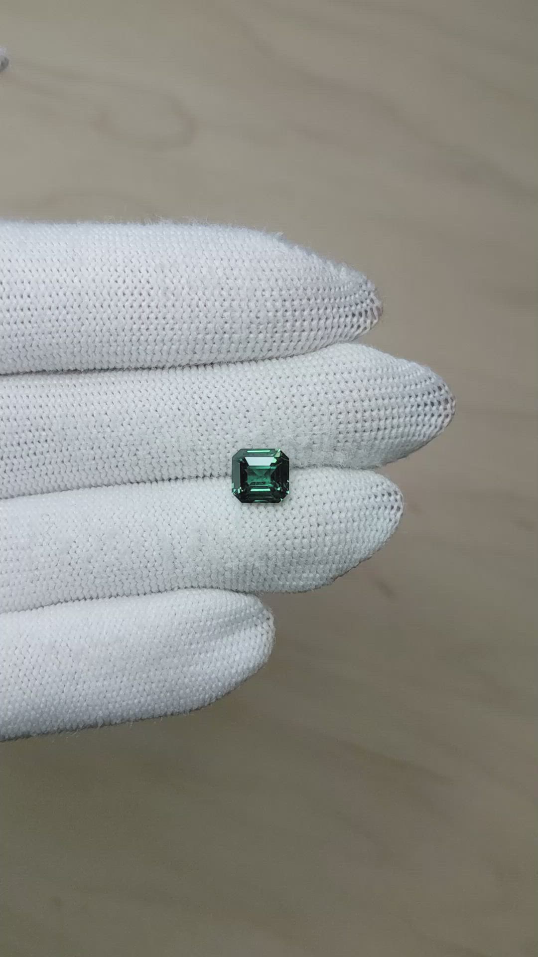 2.21 Ct. Green Sapphire from Madagascar Size Video
