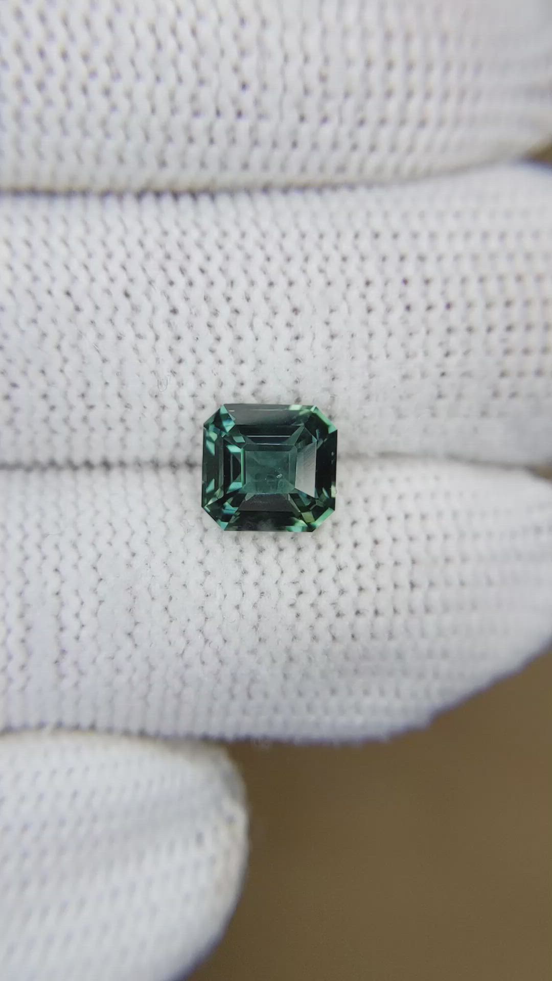 2.21 Ct. Green Sapphire from Madagascar Size Video