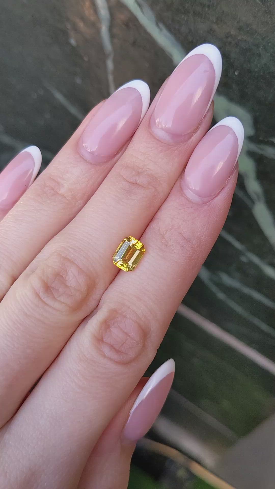 1.98 Ct. Yellow Sapphire from Ceylon (Sri Lanka) Size Video