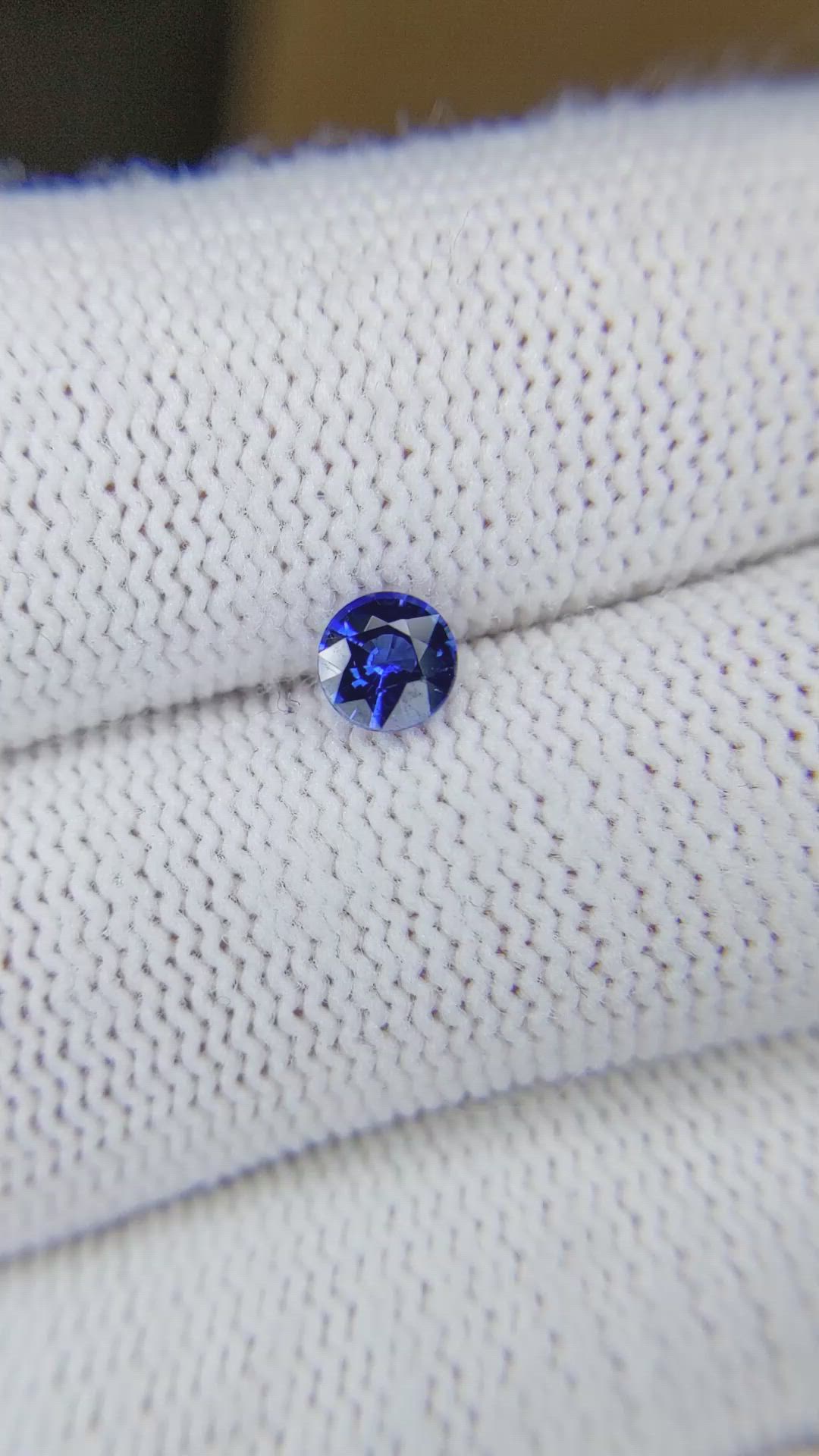 0.59 Ct. Blue Sapphire from Ceylon (Sri Lanka) Size Video