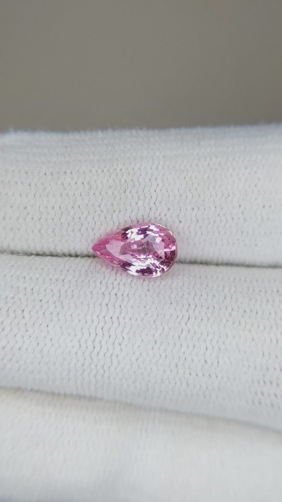 1.55 Ct. Pink Sapphire from Ceylon (Sri Lanka) Size Video