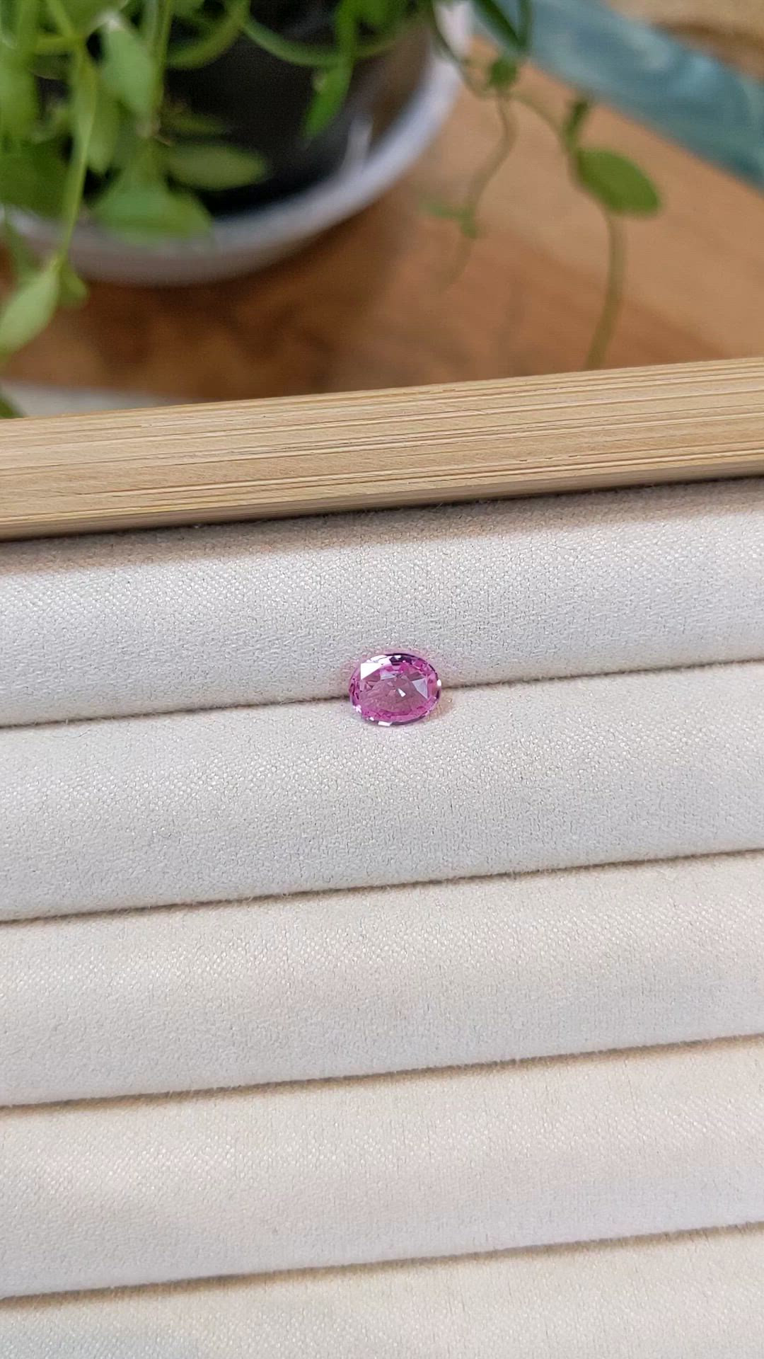 1.11 Ct. Pink Sapphire from Ceylon (Sri Lanka) Size Video