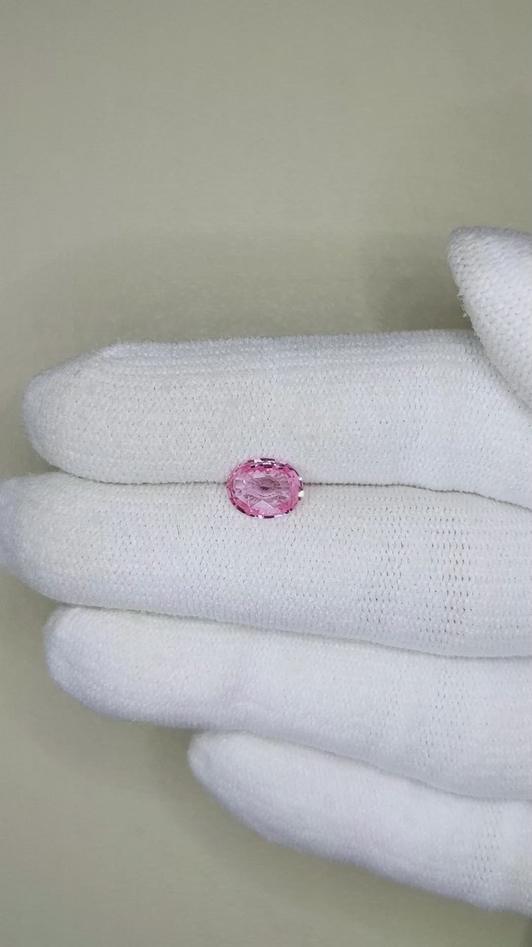 1.11 Ct. Pink Sapphire from Ceylon (Sri Lanka) Size Video