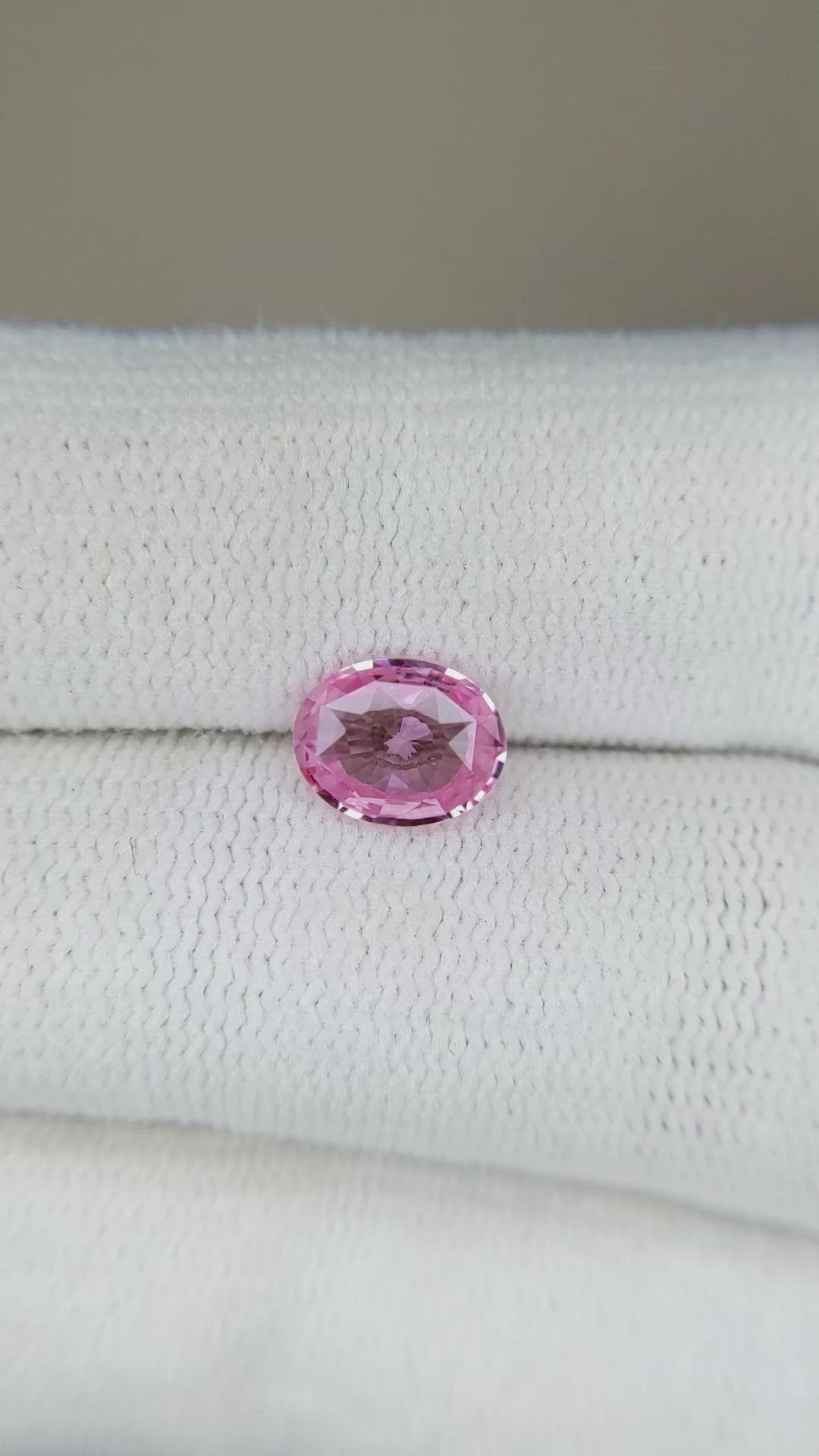 1.11 Ct. Pink Sapphire from Ceylon (Sri Lanka) Size Video