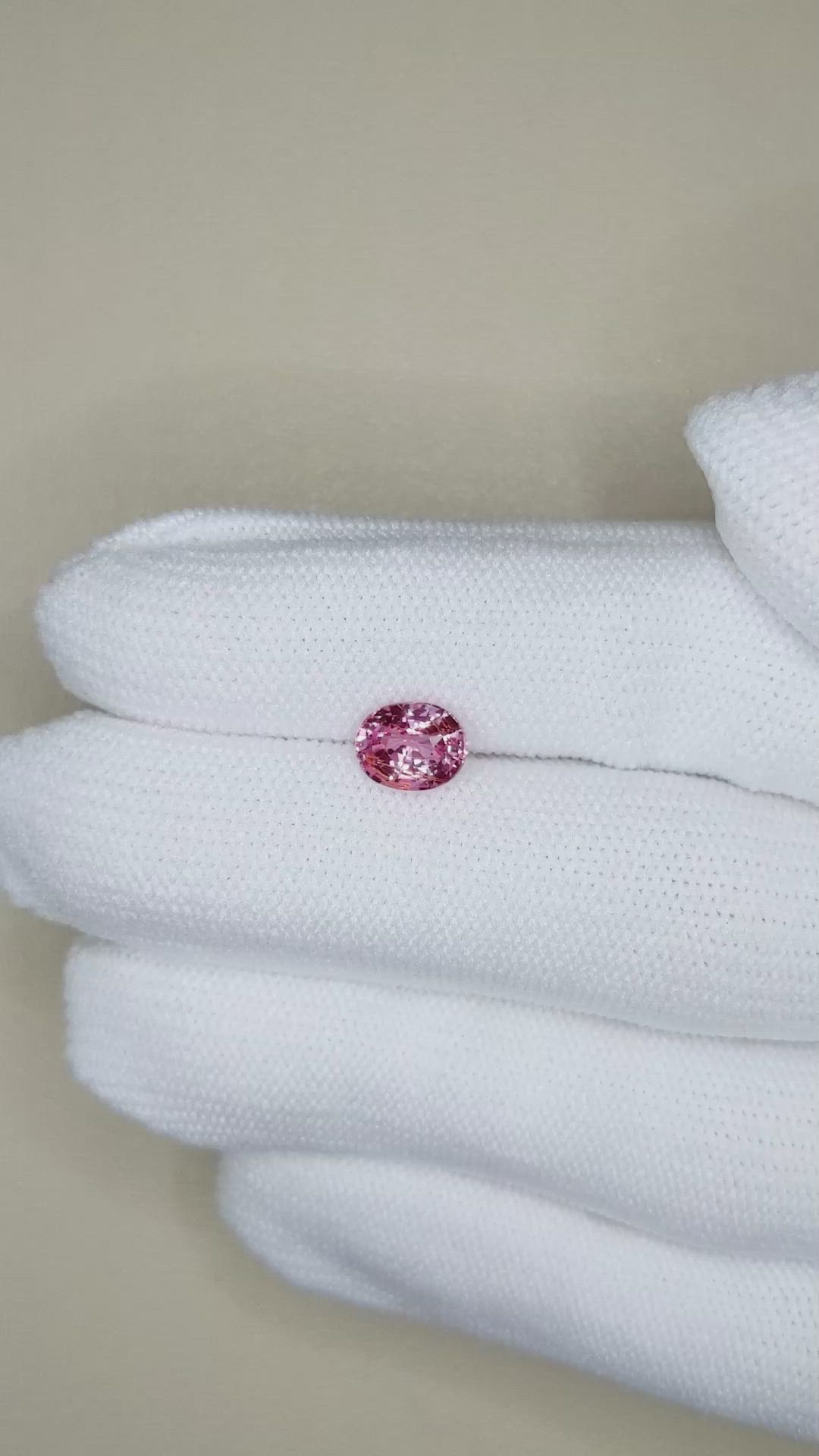 1.53 Ct. Pink Sapphire from Ceylon (Sri Lanka) Size Video